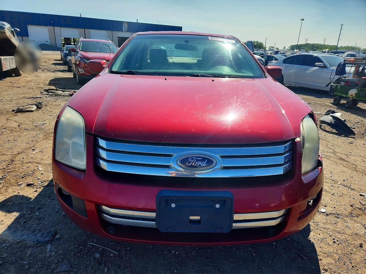 2008 Ford Fusion Se Red vin: 3FAHP07Z58R190298