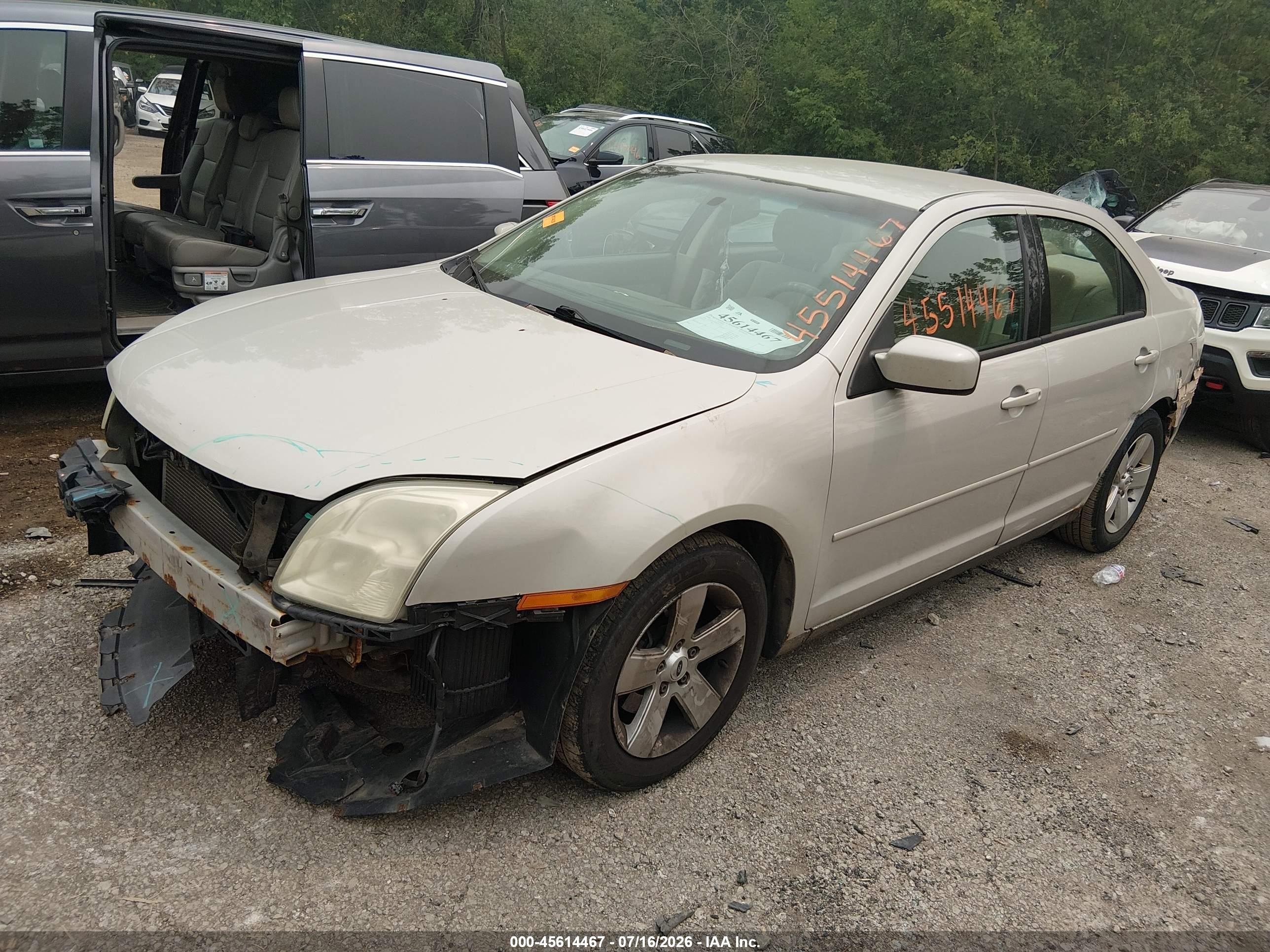 2008 Ford Fusion Se White vin: 3FAHP07Z58R221811