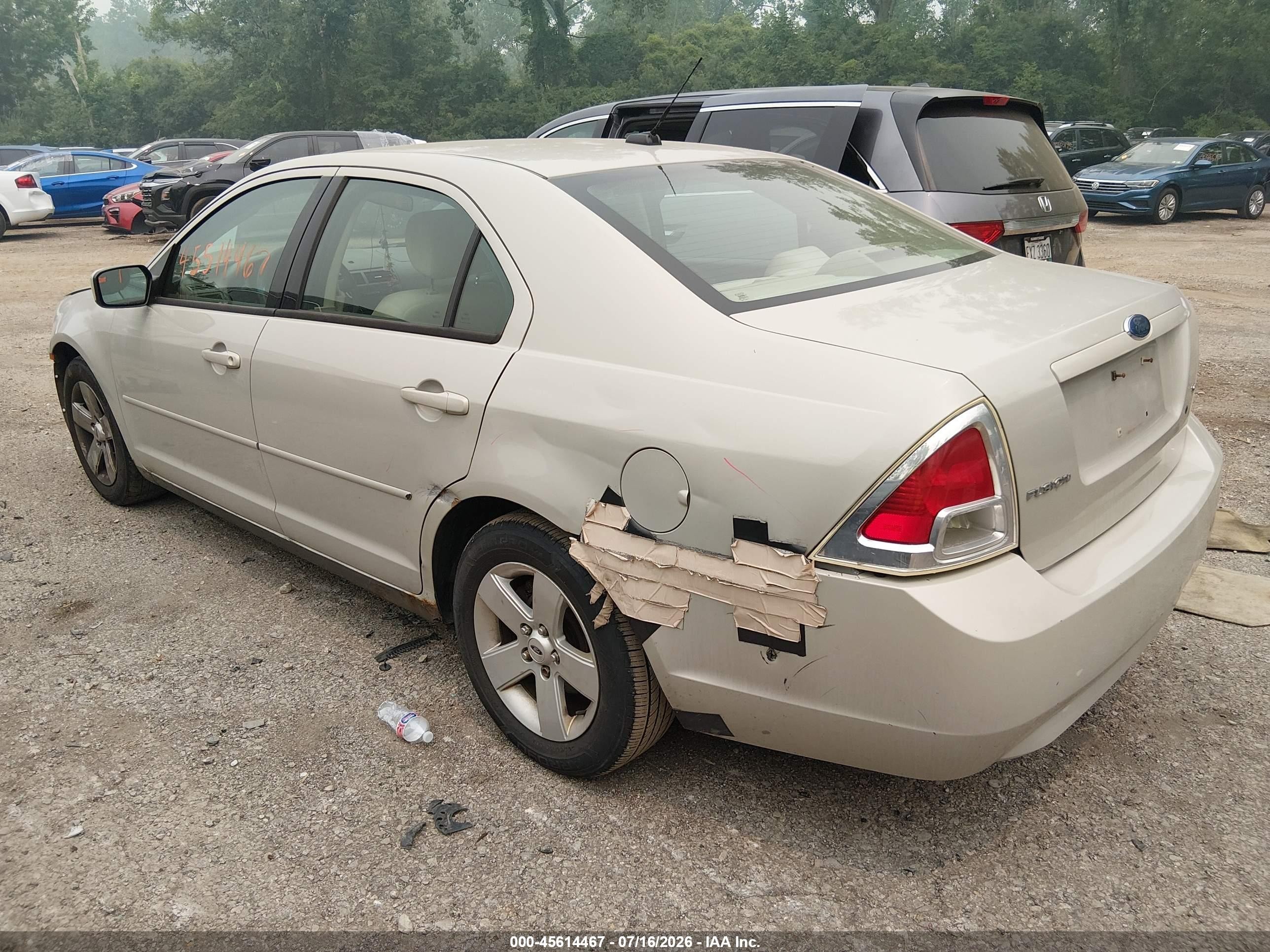 2008 Ford Fusion Se White vin: 3FAHP07Z58R221811