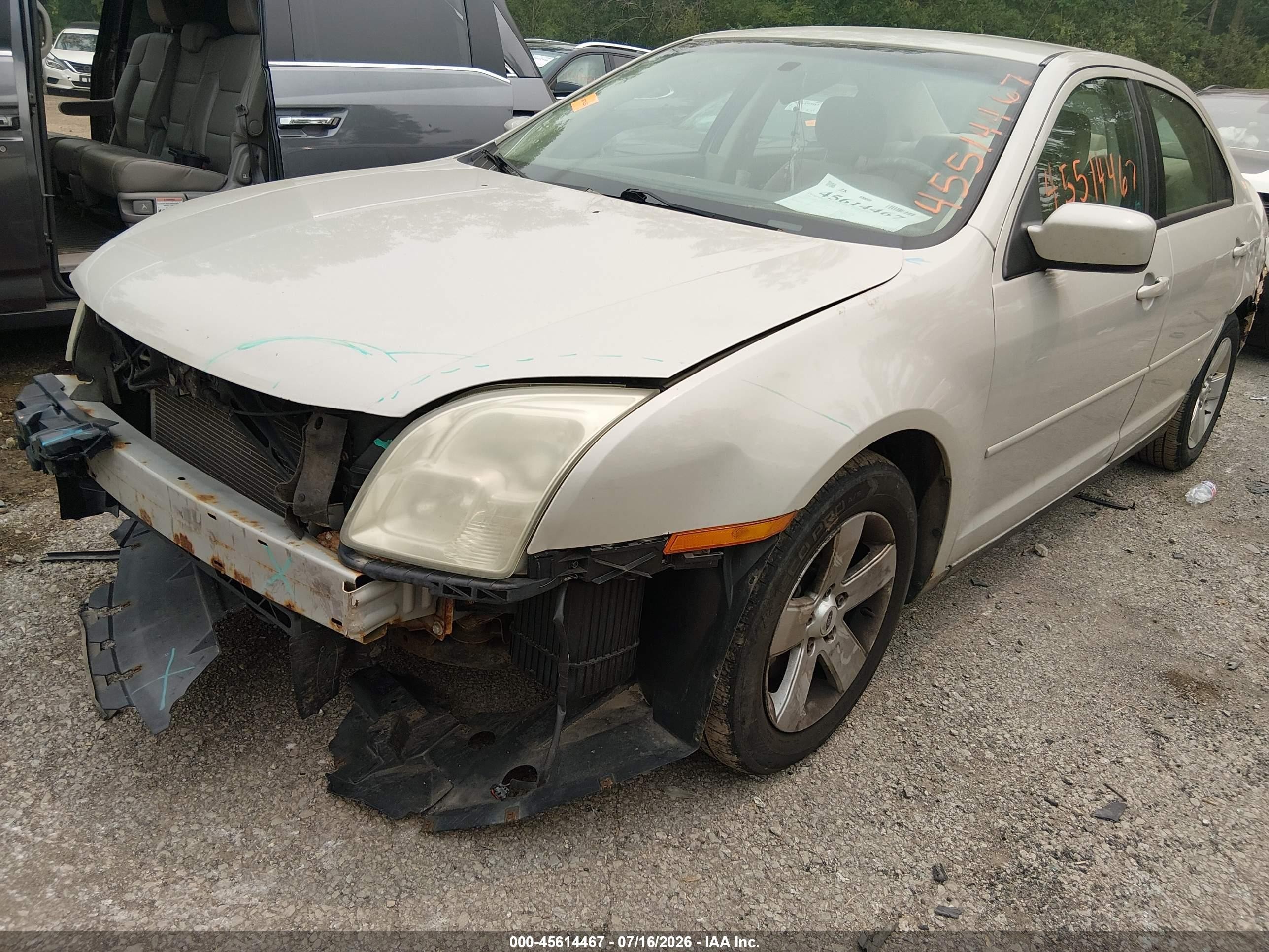 2008 Ford Fusion Se White vin: 3FAHP07Z58R221811