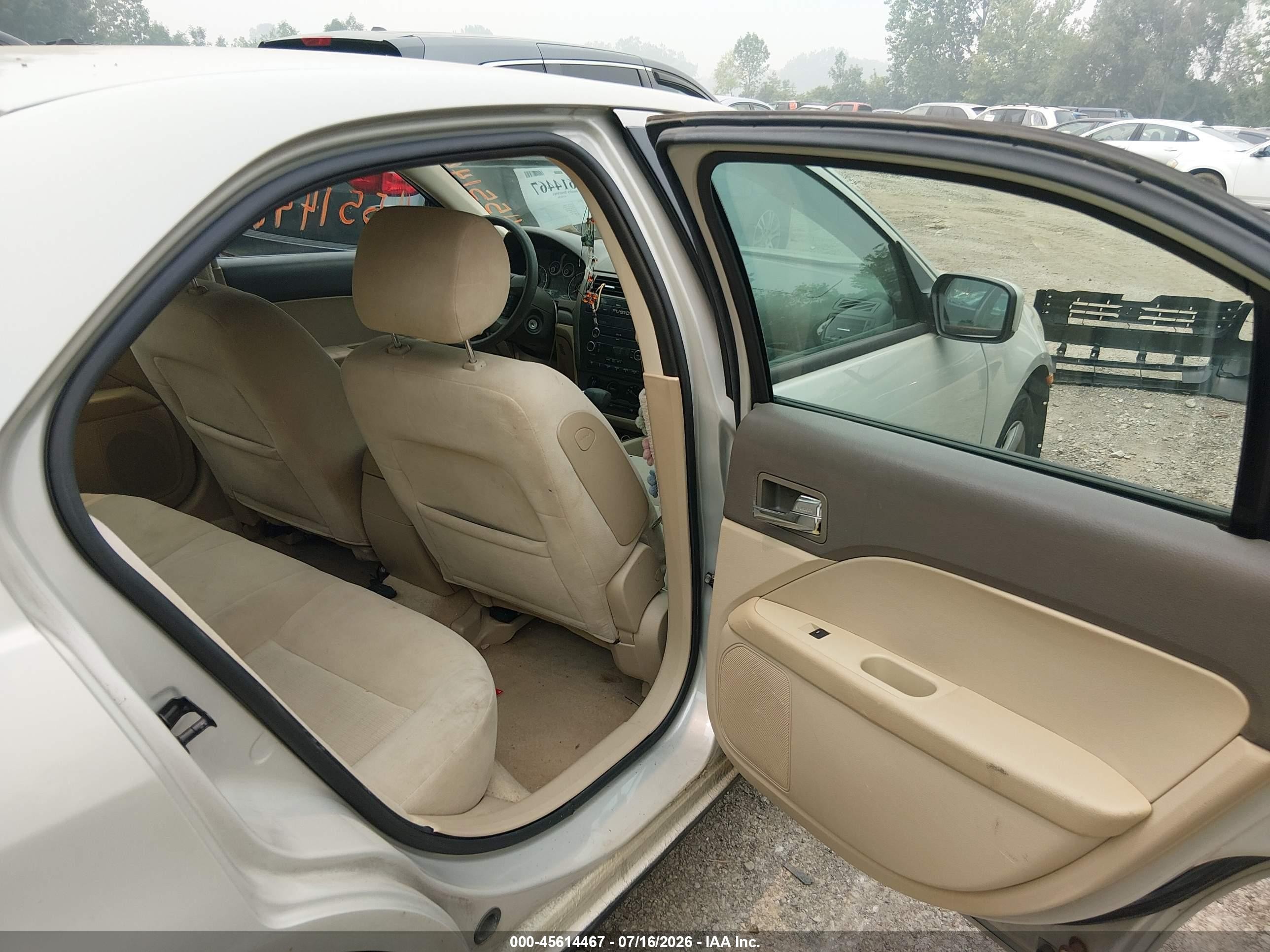 2008 Ford Fusion Se White vin: 3FAHP07Z58R221811