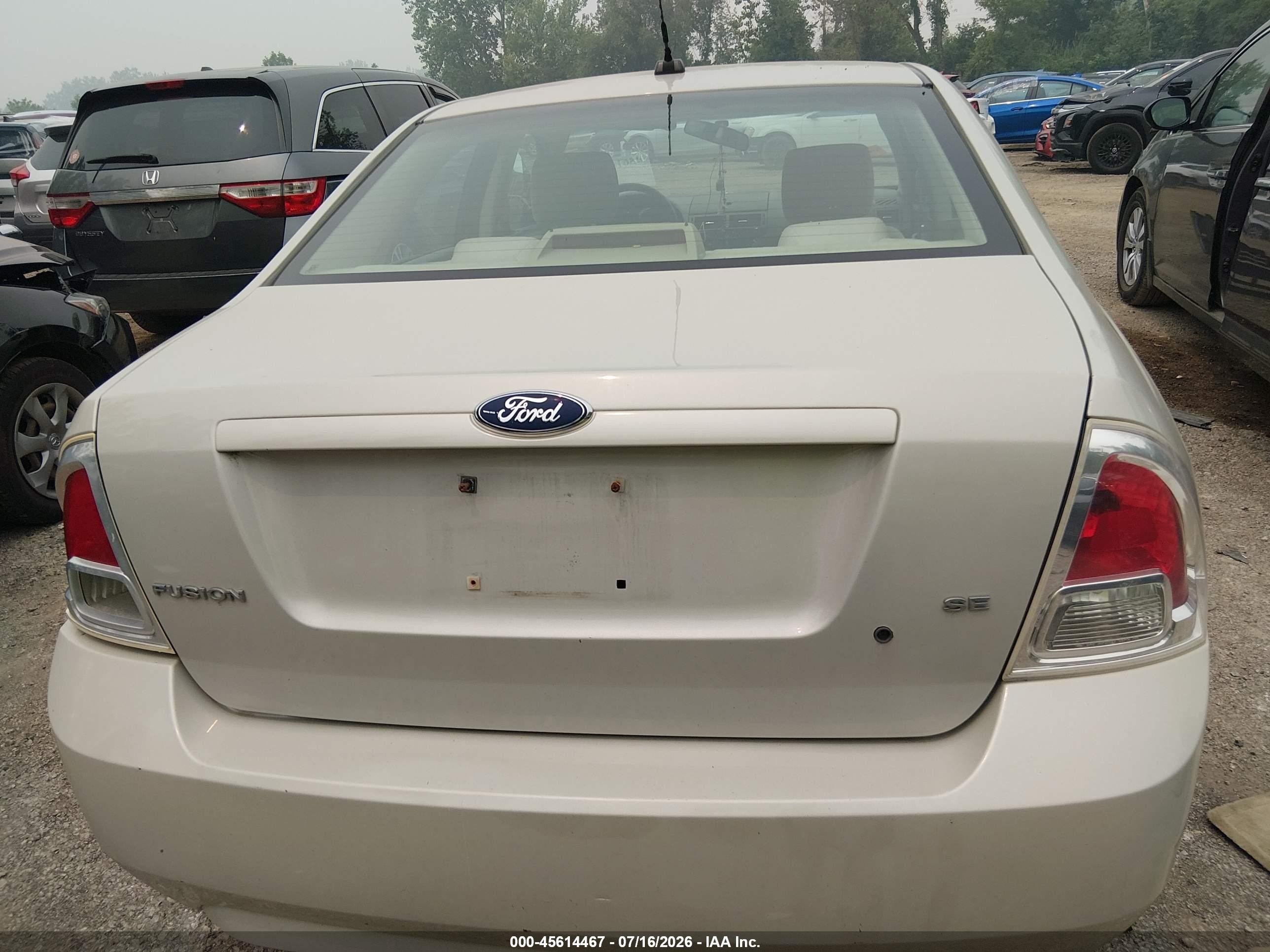 2008 Ford Fusion Se White vin: 3FAHP07Z58R221811