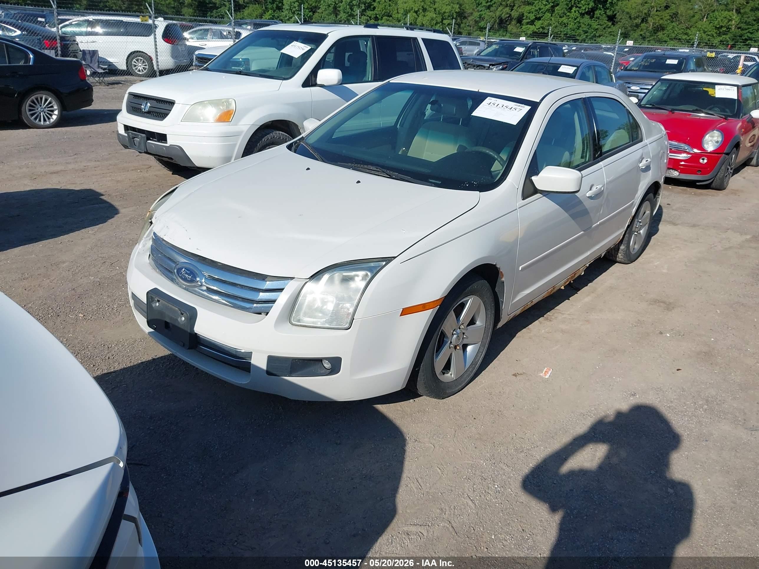 2008 Ford Fusion Se Белый vin: 3FAHP07Z58R228239