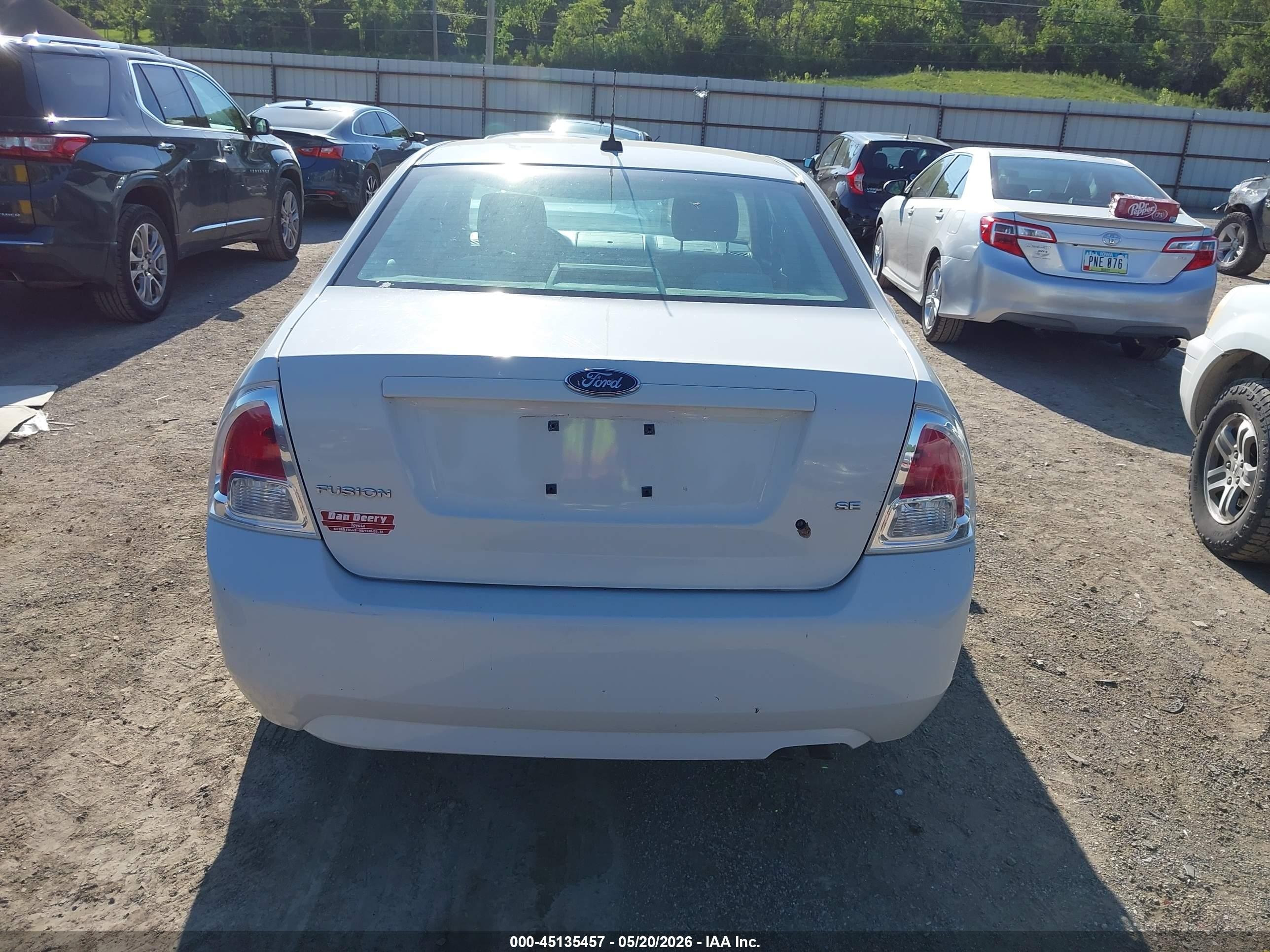 2008 Ford Fusion Se Белый vin: 3FAHP07Z58R228239