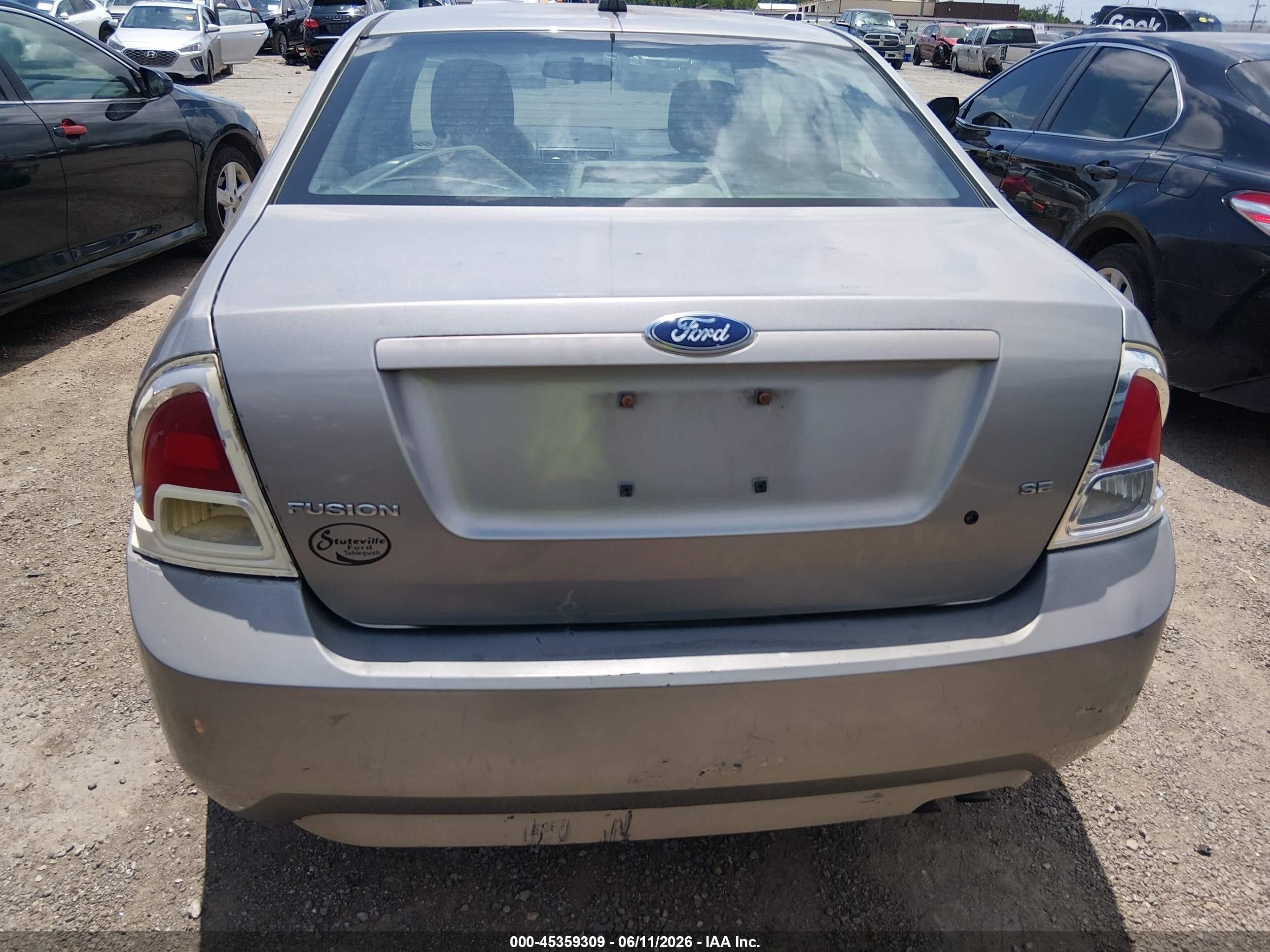 2009 Ford Fusion Se Gray vin: 3FAHP07Z59R143953
