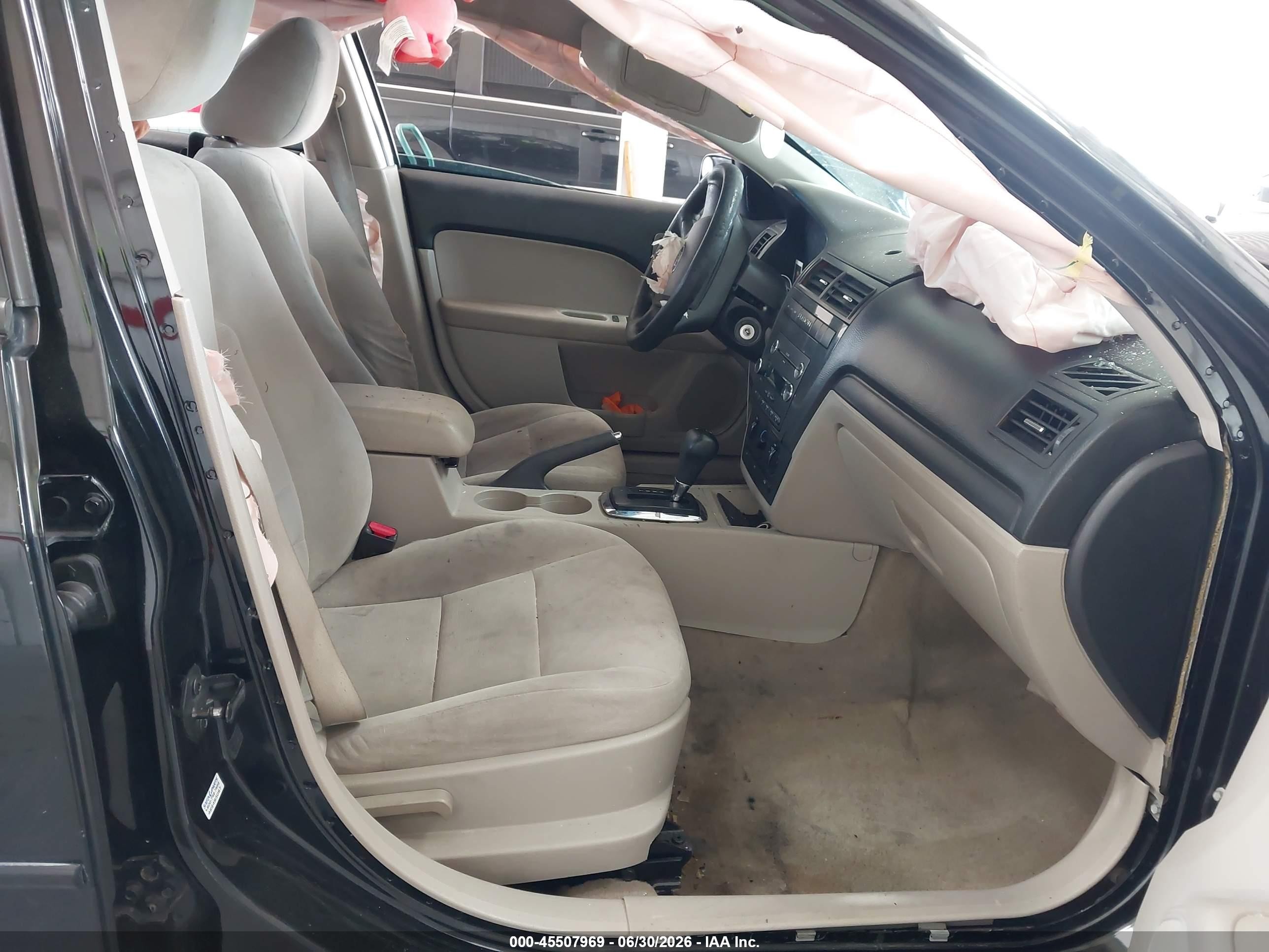 2009 Ford Fusion Se Black vin: 3FAHP07Z59R164172