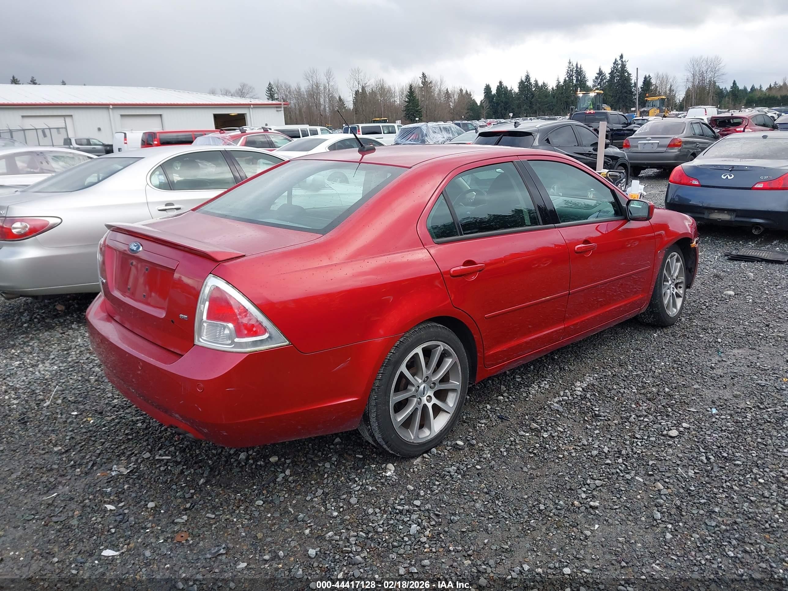 2009 Ford Fusion Se Red vin: 3FAHP07Z59R171817