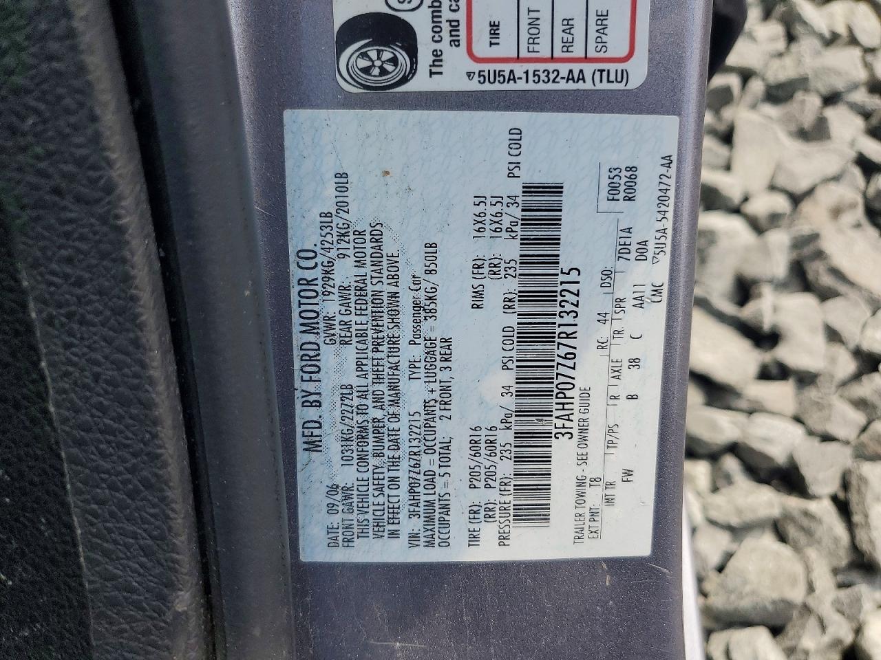 2007 Ford Fusion Se Gray vin: 3FAHP07Z67R132215