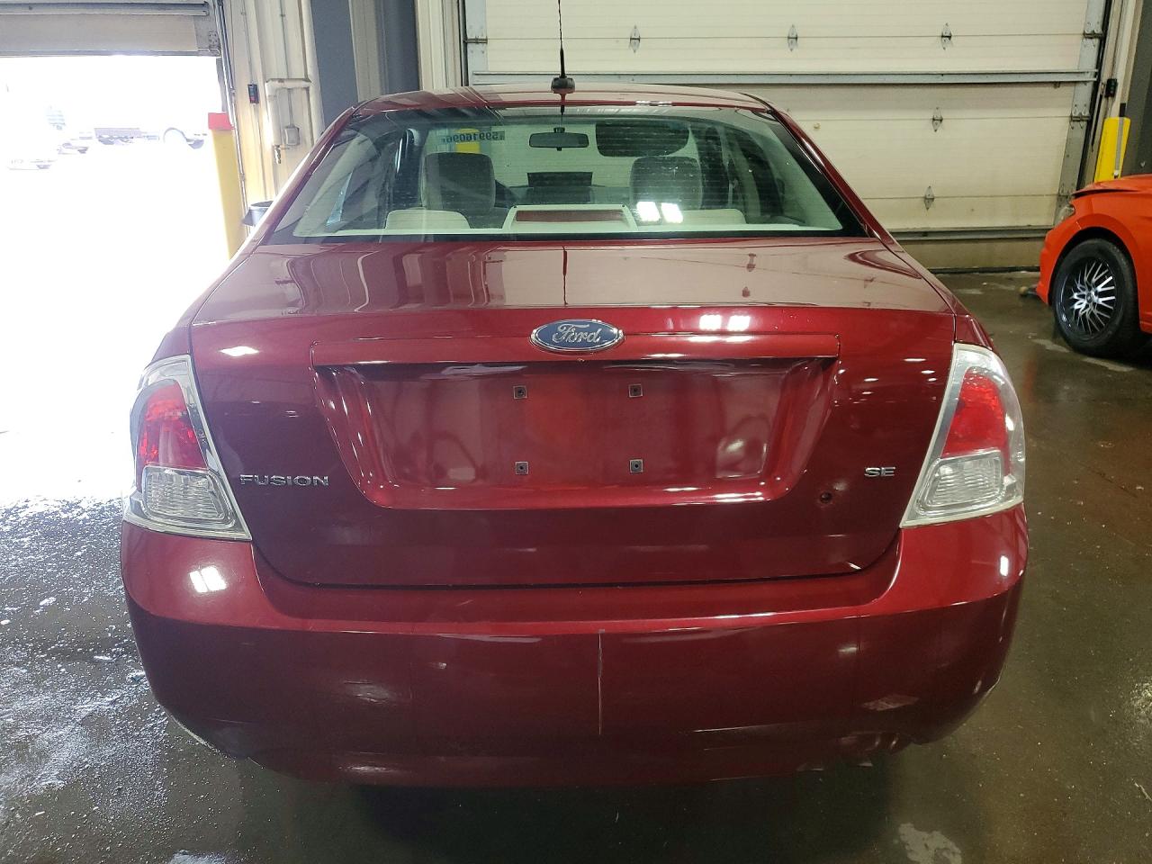 2007 Ford Fusion Se Burgundy vin: 3FAHP07Z67R158670