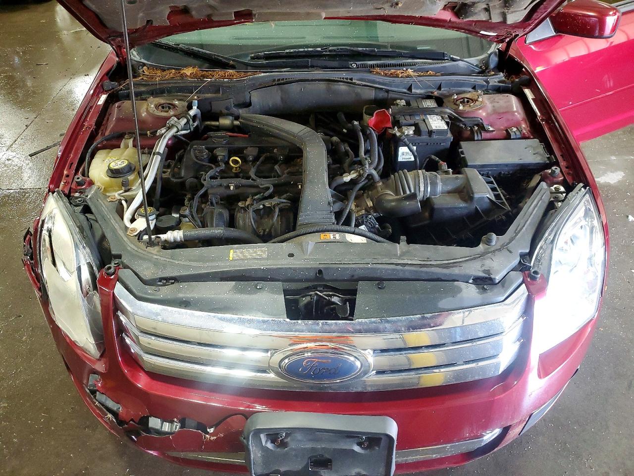 2007 Ford Fusion Se Burgundy vin: 3FAHP07Z67R158670