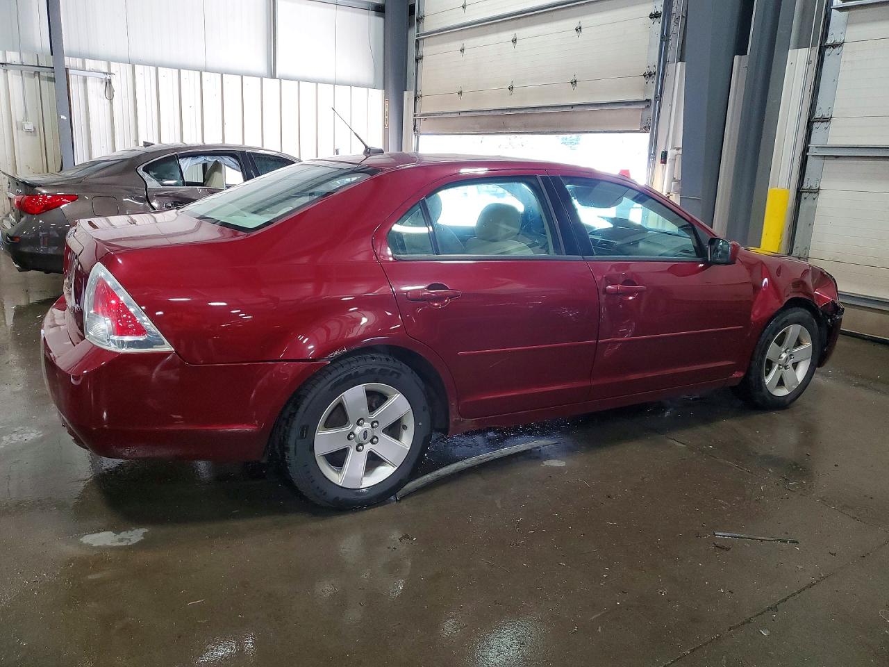 2007 Ford Fusion Se Burgundy vin: 3FAHP07Z67R158670