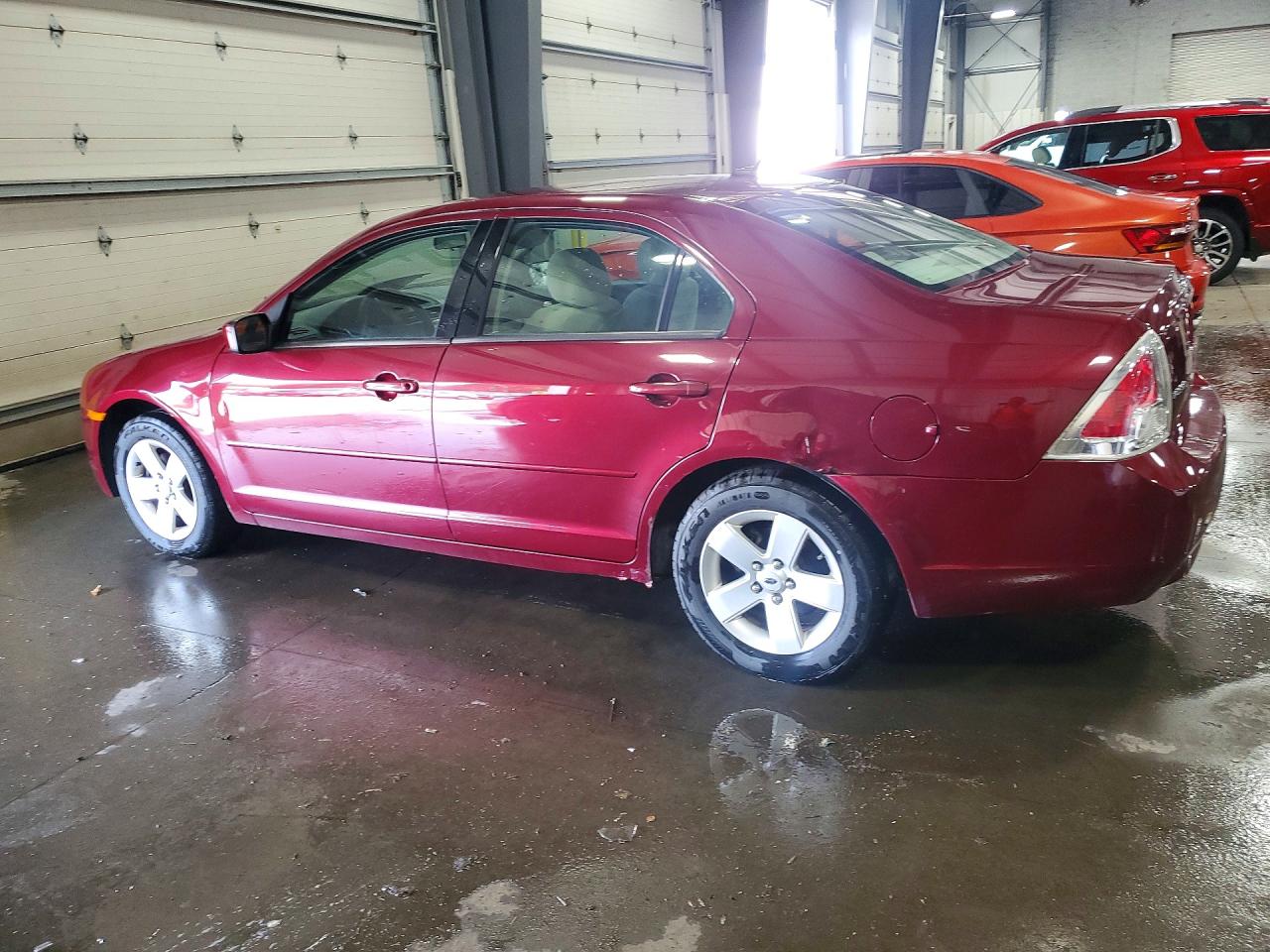2007 Ford Fusion Se Burgundy vin: 3FAHP07Z67R158670