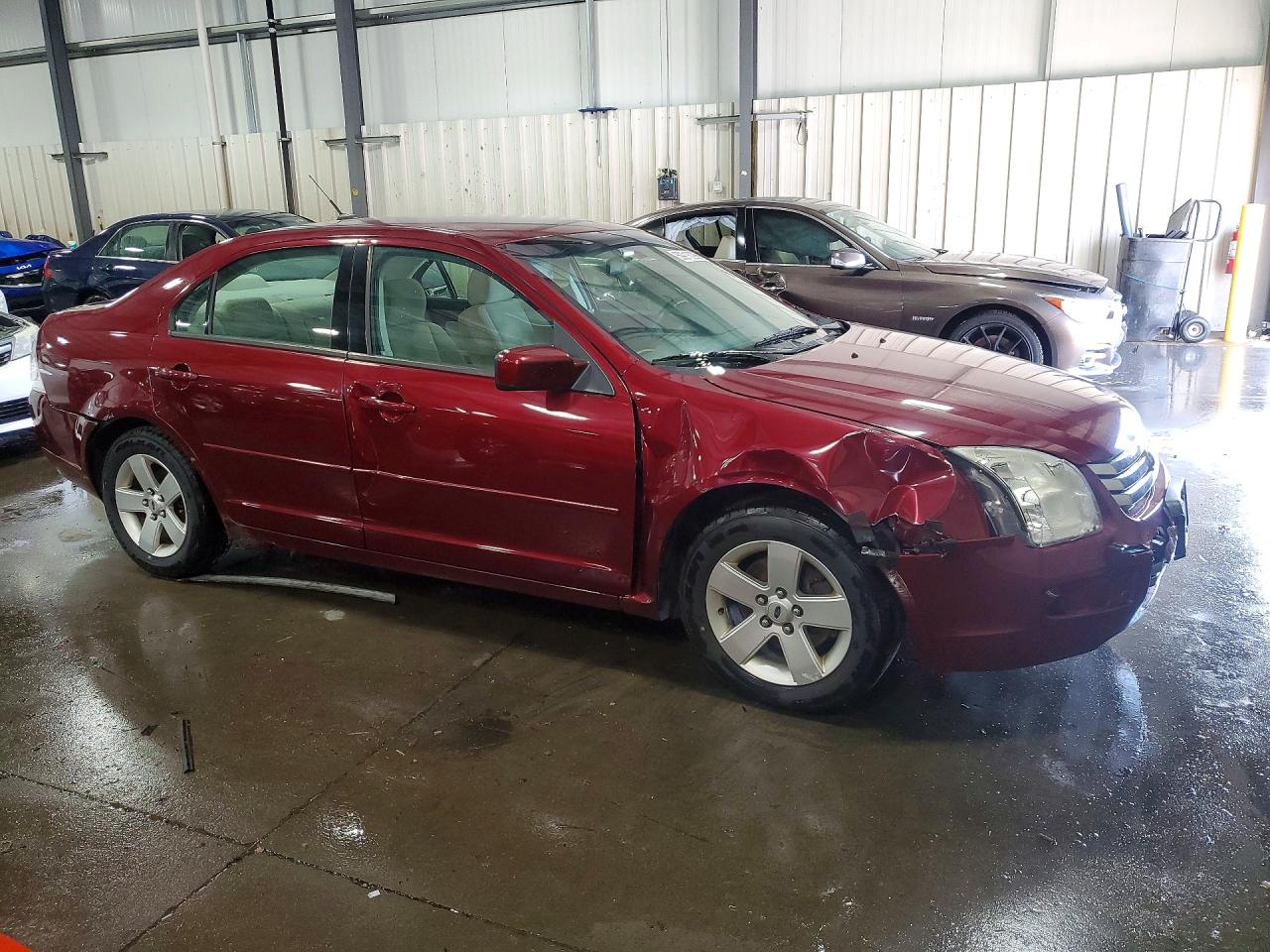 2007 Ford Fusion Se Burgundy vin: 3FAHP07Z67R158670