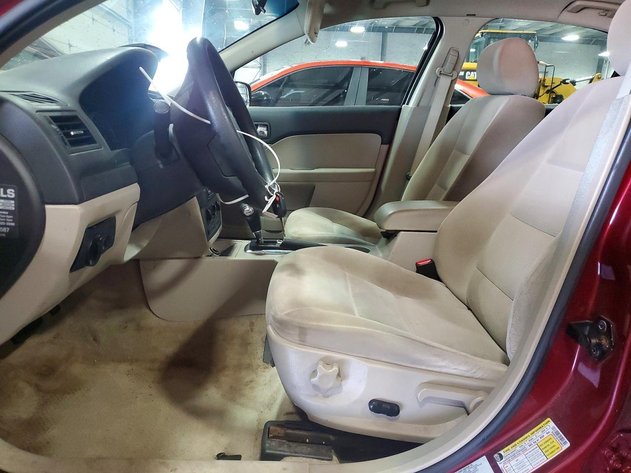 2007 Ford Fusion Se Burgundy vin: 3FAHP07Z67R158670