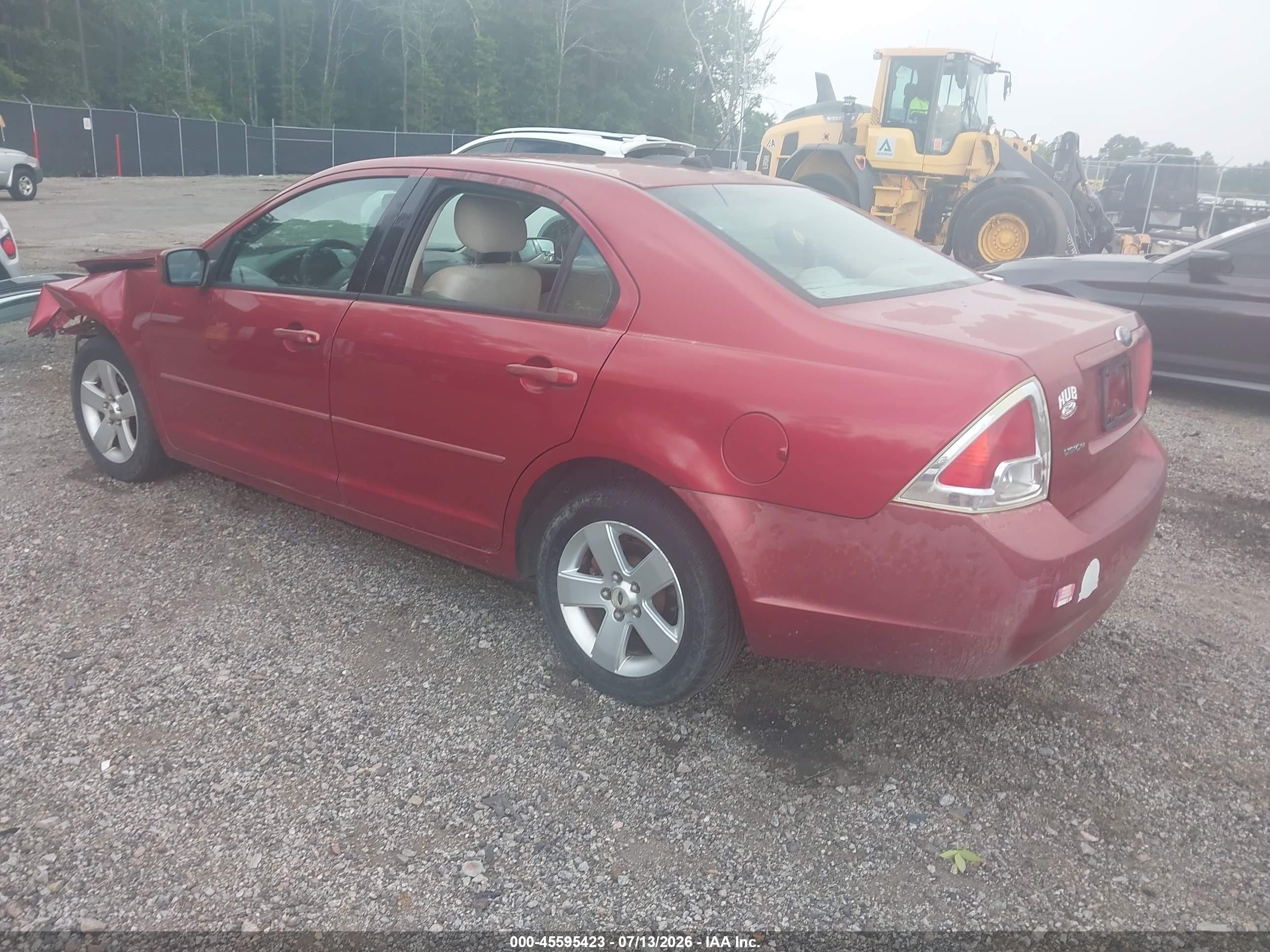 2007 Ford Fusion Se Red vin: 3FAHP07Z67R223498