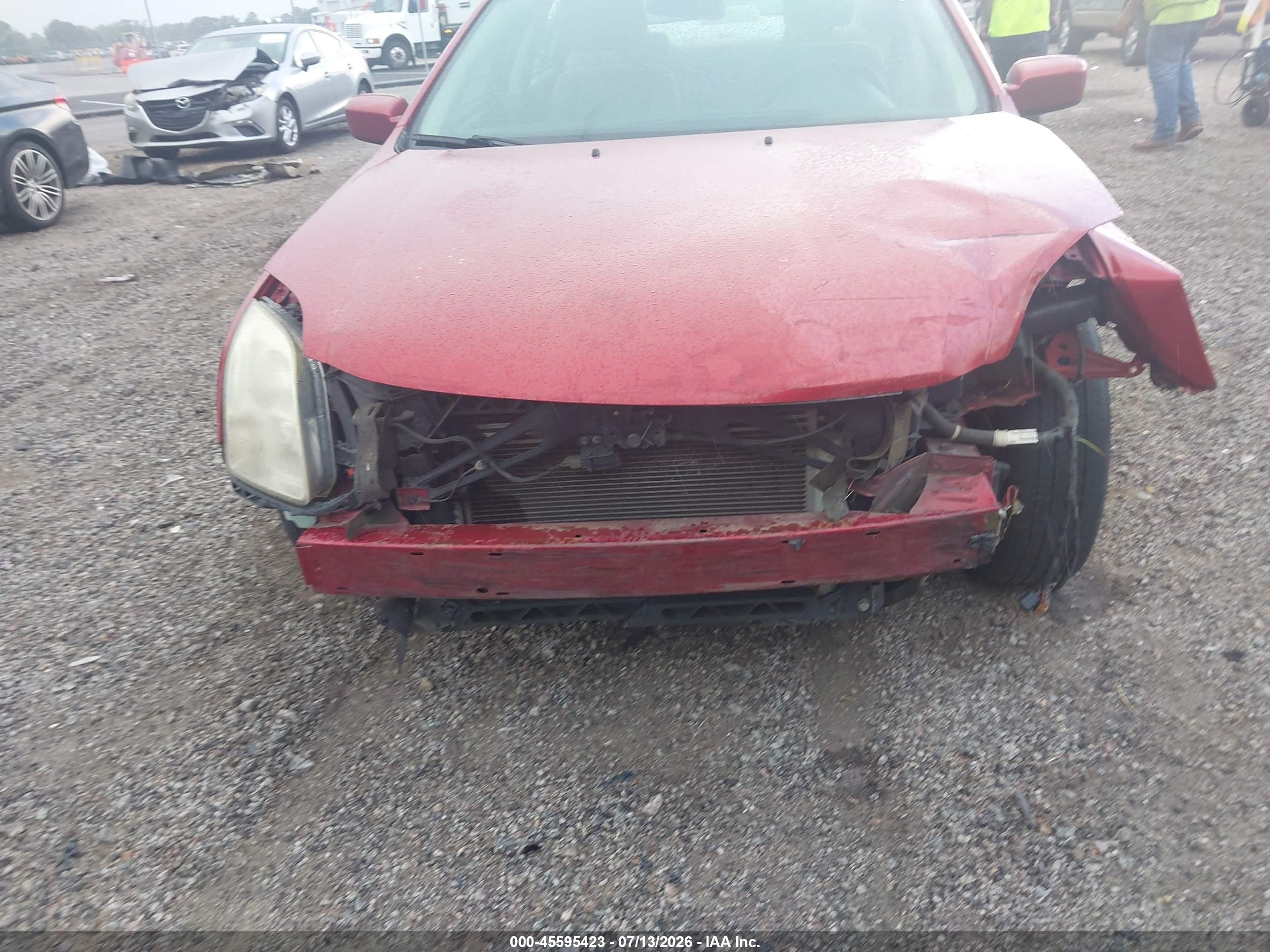 2007 Ford Fusion Se Red vin: 3FAHP07Z67R223498