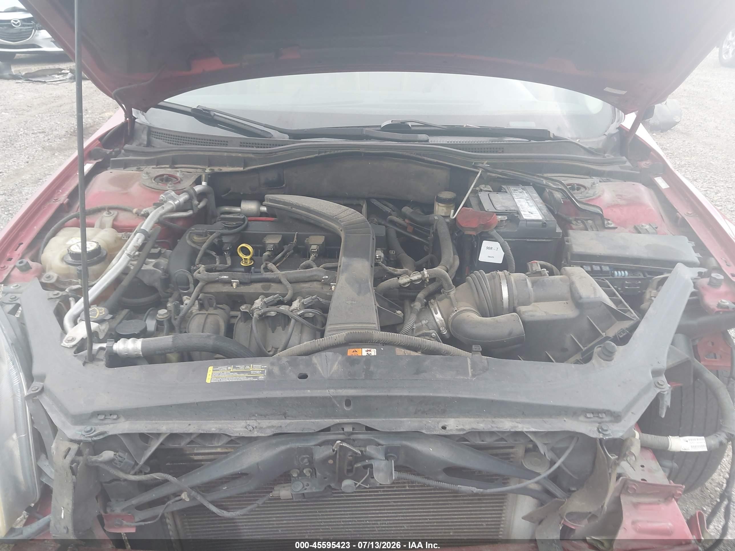 2007 Ford Fusion Se Red vin: 3FAHP07Z67R223498