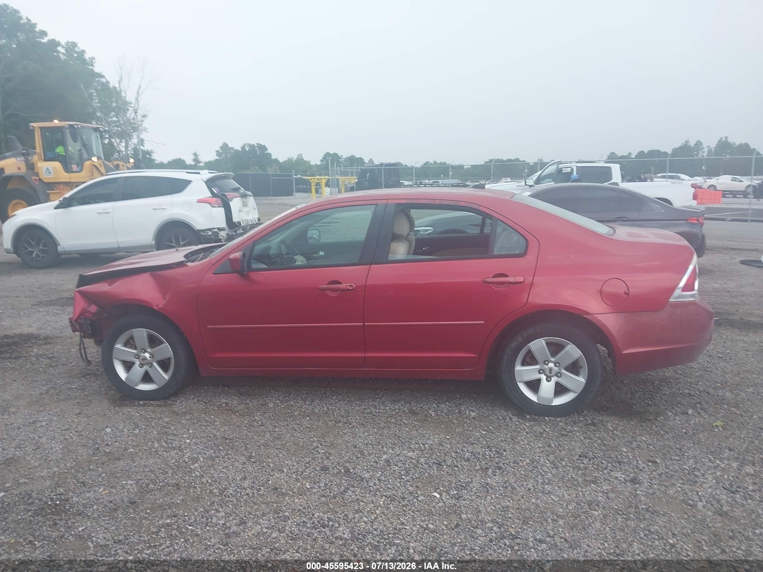 2007 Ford Fusion Se Red vin: 3FAHP07Z67R223498