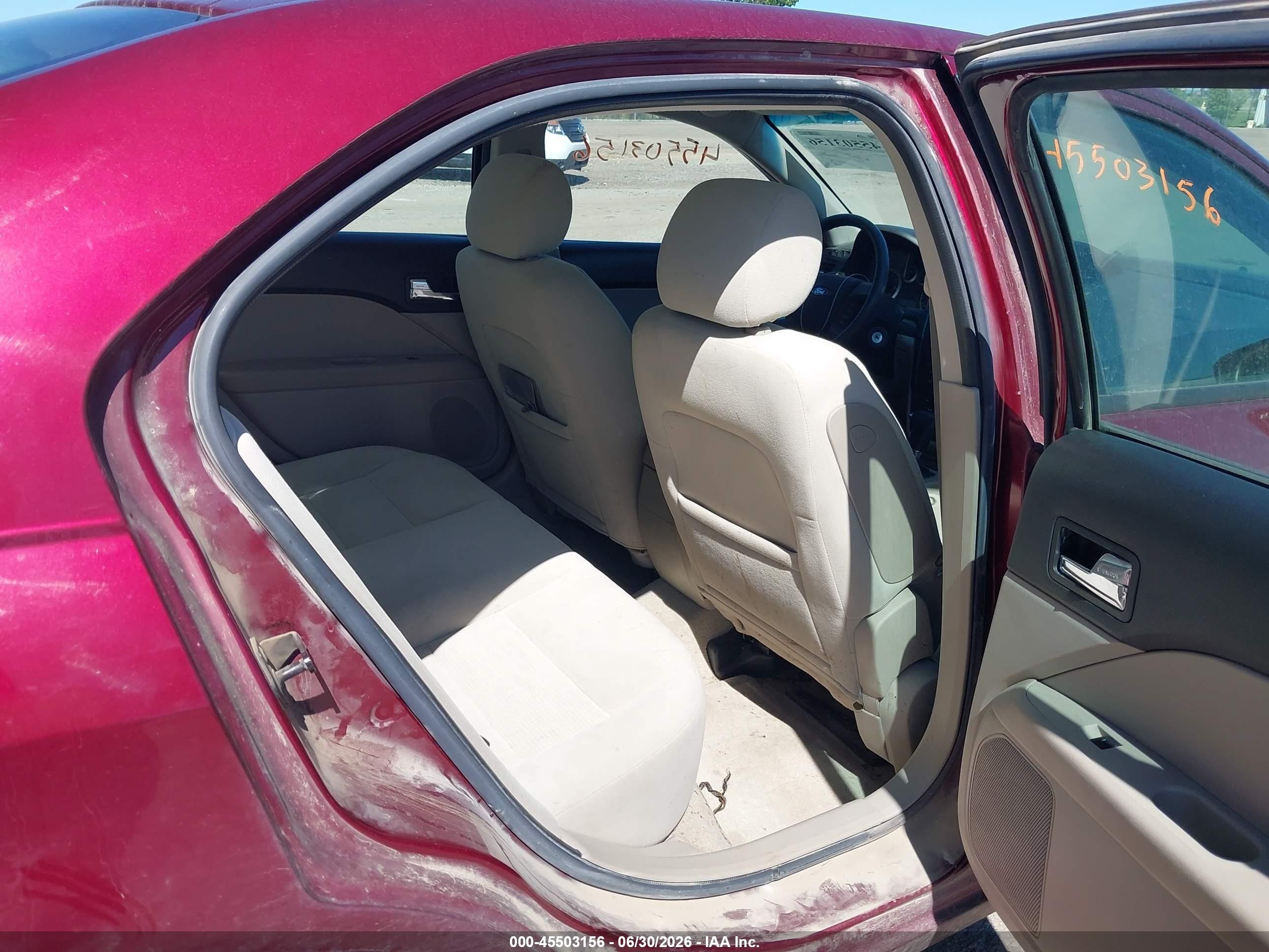 2007 Ford Fusion Se Maroon vin: 3FAHP07Z67R248837