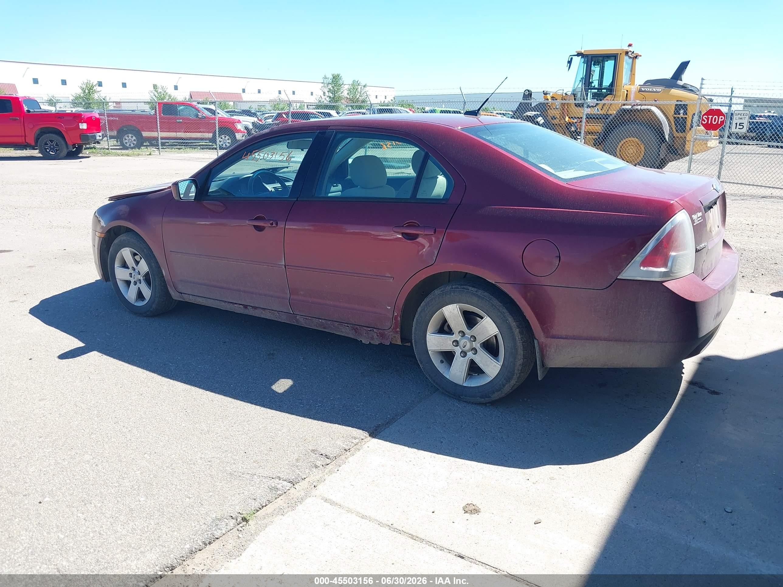 2007 Ford Fusion Se Maroon vin: 3FAHP07Z67R248837