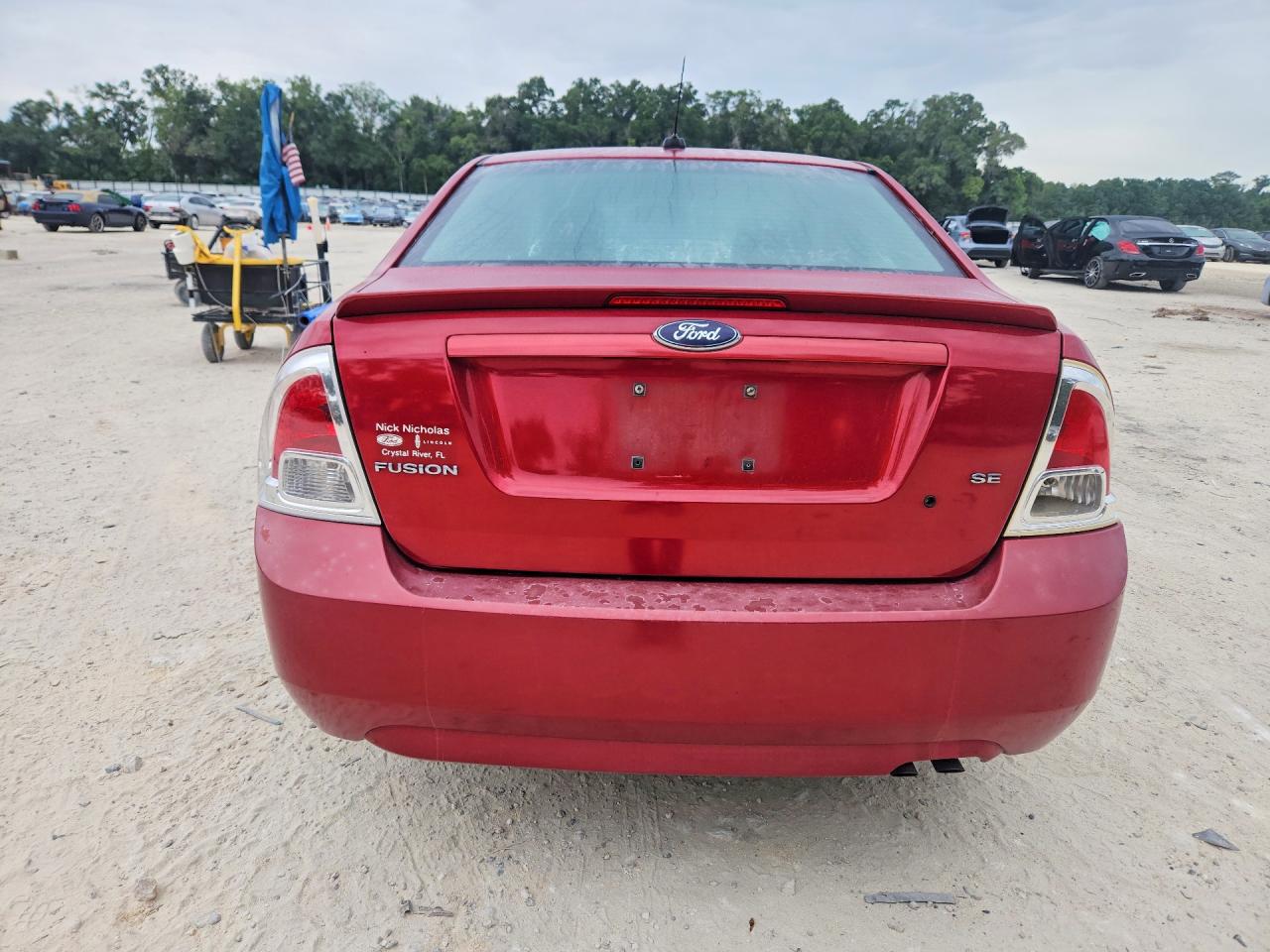 2008 Ford Fusion Se Red vin: 3FAHP07Z68R185076