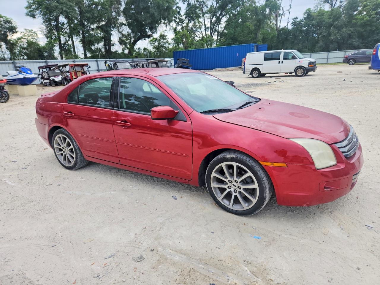 2008 Ford Fusion Se Red vin: 3FAHP07Z68R185076