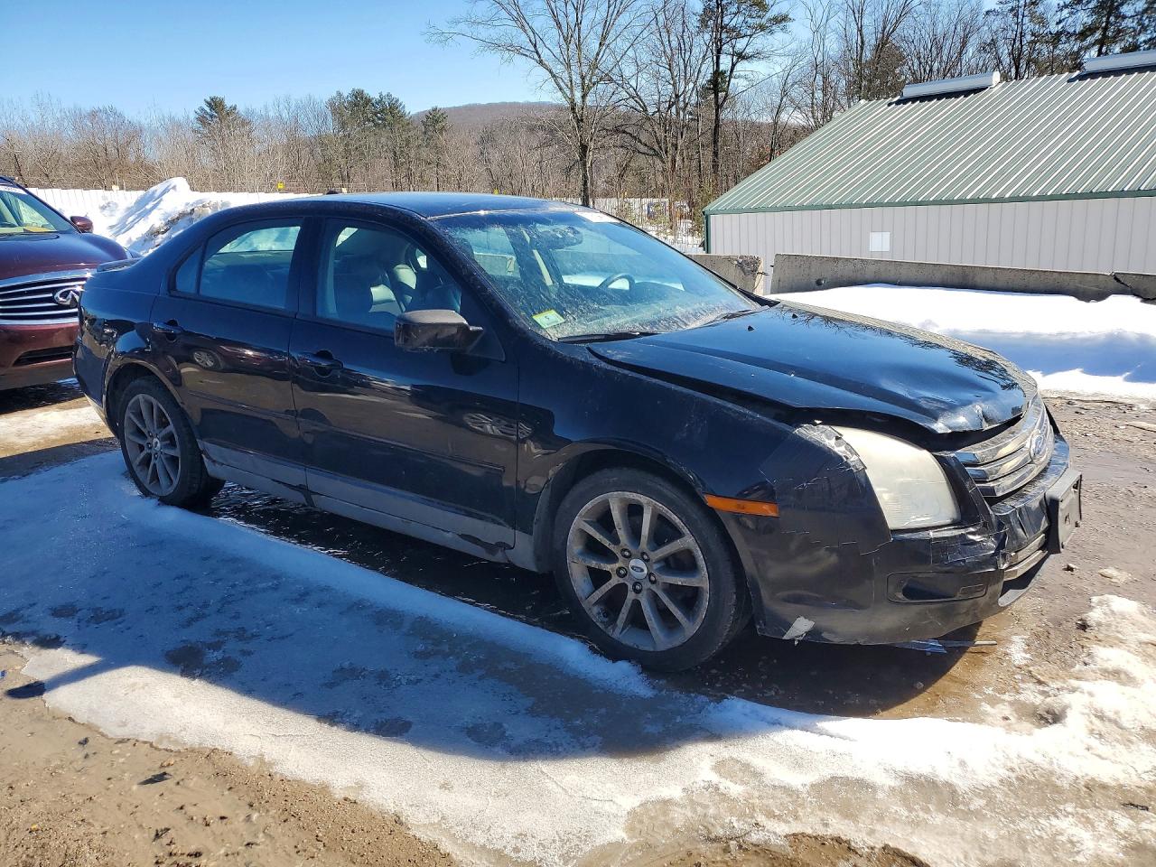 2008 Ford Fusion Se Black vin: 3FAHP07Z68R224457