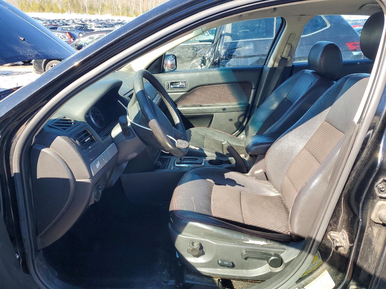 2008 Ford Fusion Se Black vin: 3FAHP07Z68R224457
