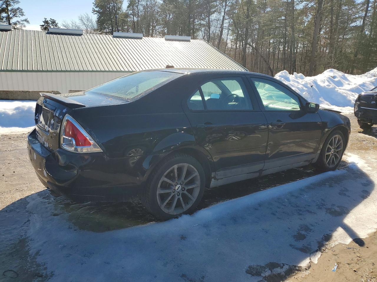 2008 Ford Fusion Se Black vin: 3FAHP07Z68R224457