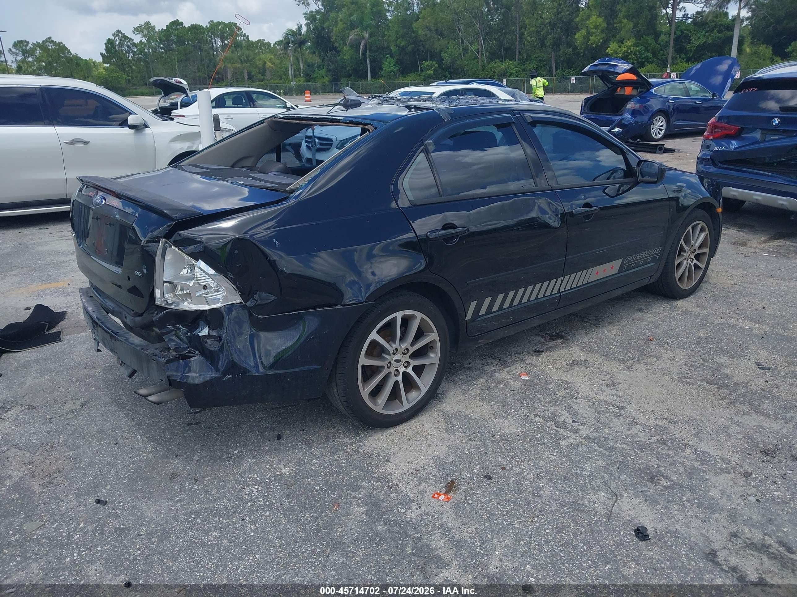 2008 Ford Fusion Se Black vin: 3FAHP07Z68R262822
