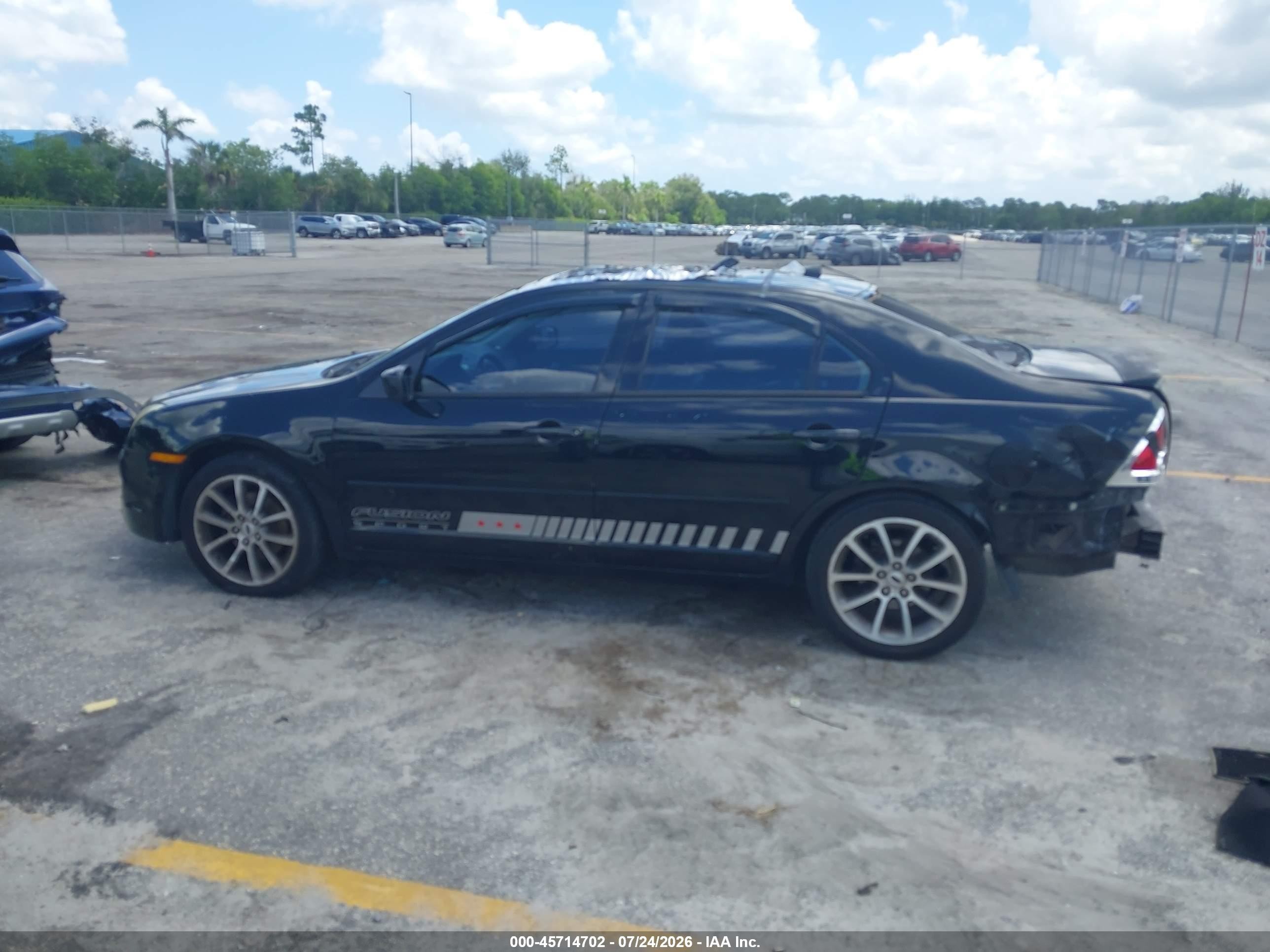 2008 Ford Fusion Se Black vin: 3FAHP07Z68R262822