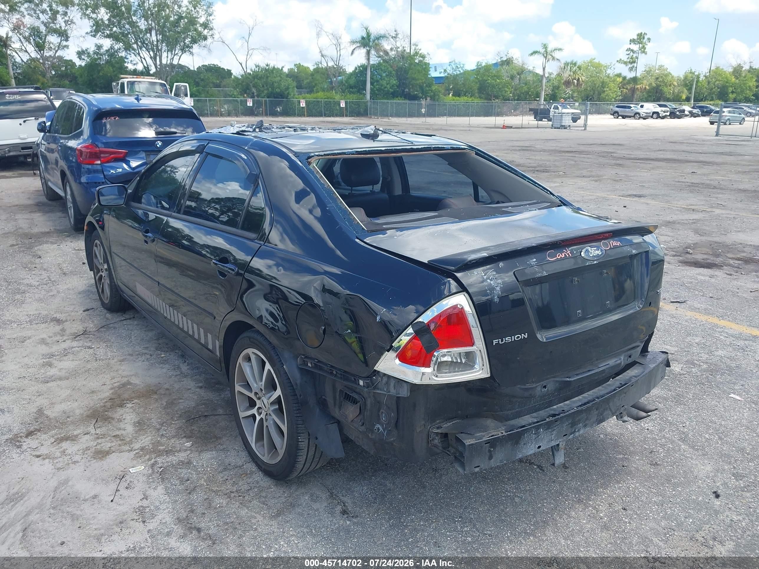 2008 Ford Fusion Se Black vin: 3FAHP07Z68R262822
