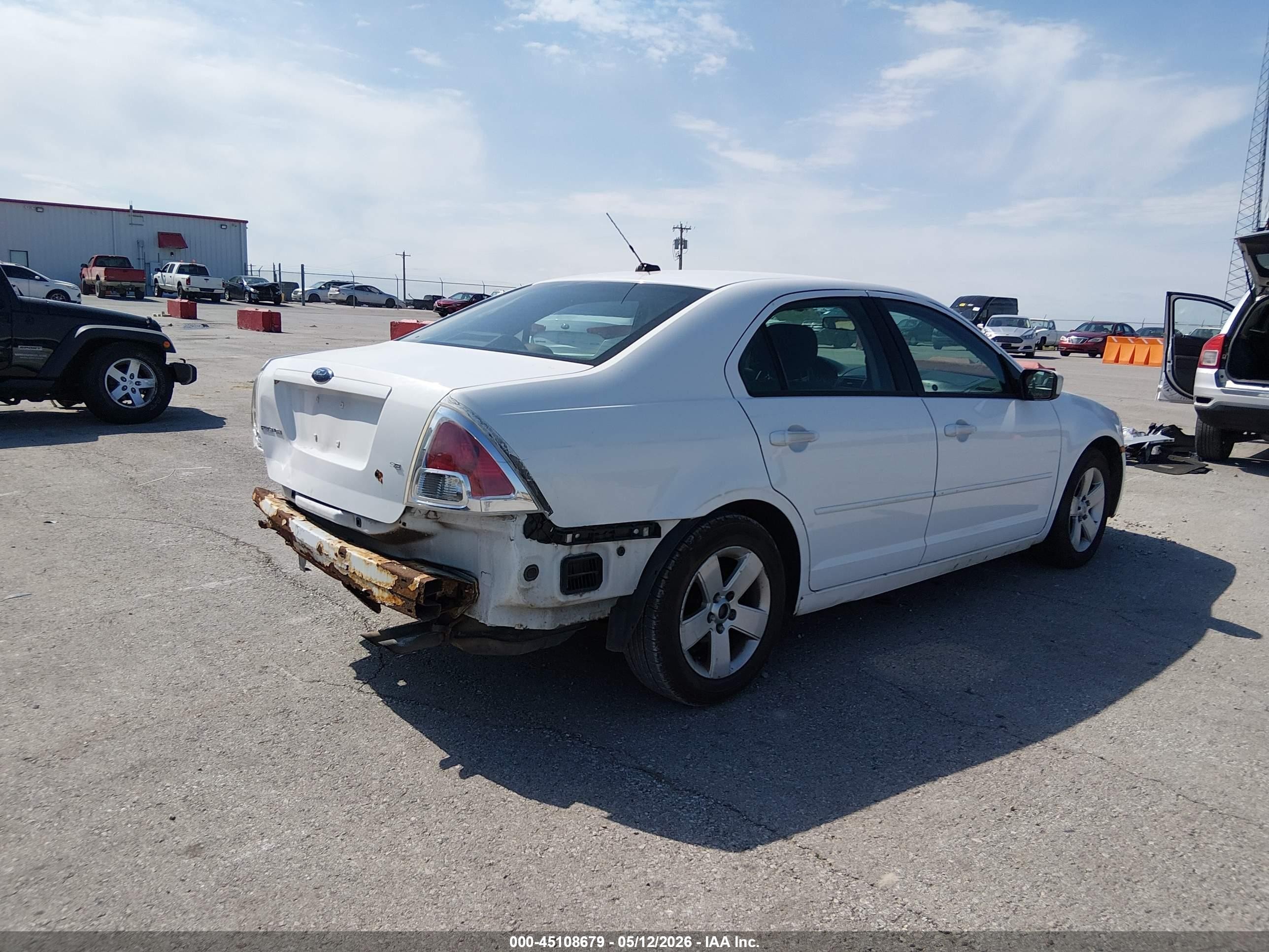 2007 Ford Fusion Se White vin: 3FAHP07Z77R129548