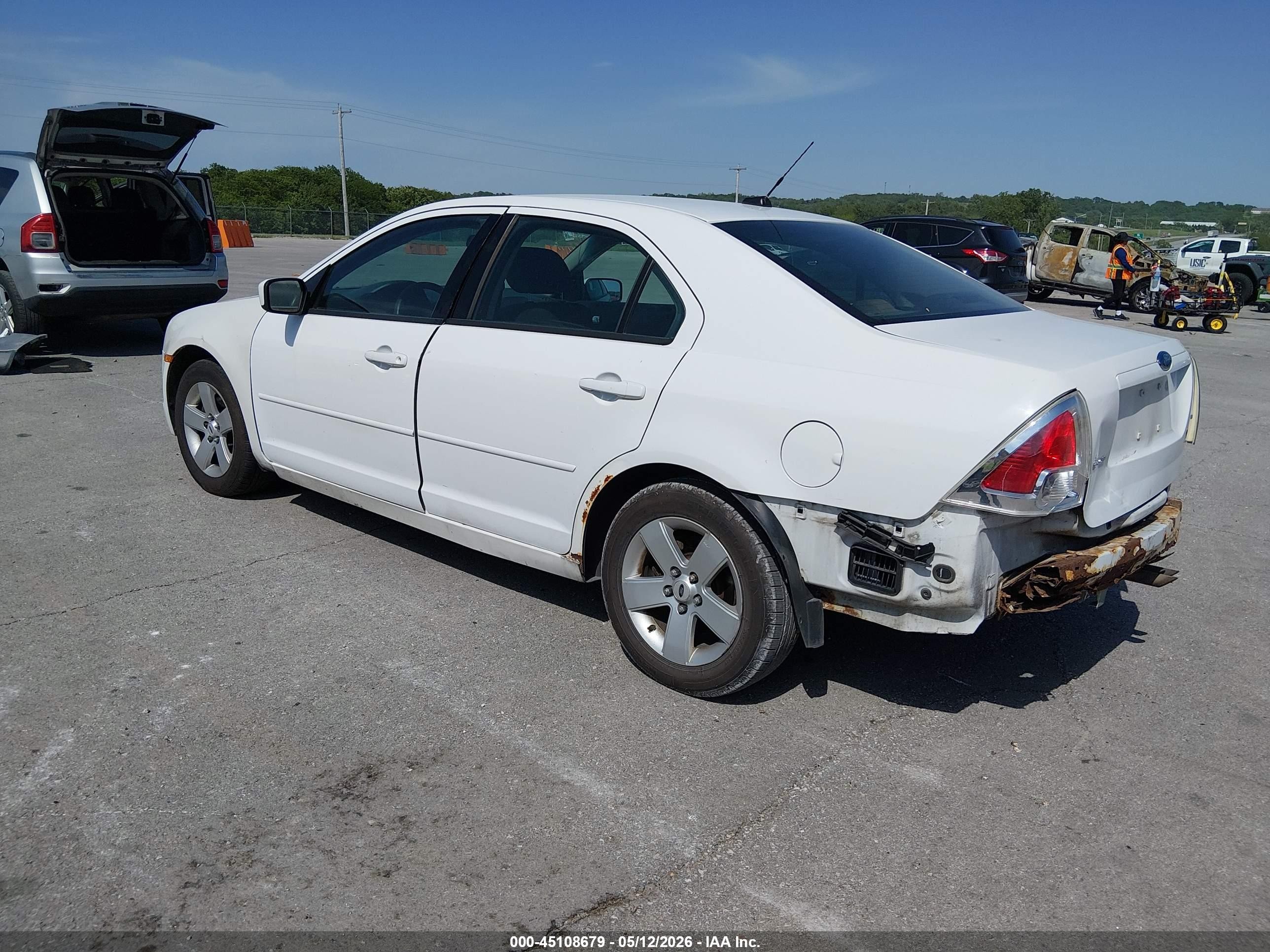 2007 Ford Fusion Se White vin: 3FAHP07Z77R129548