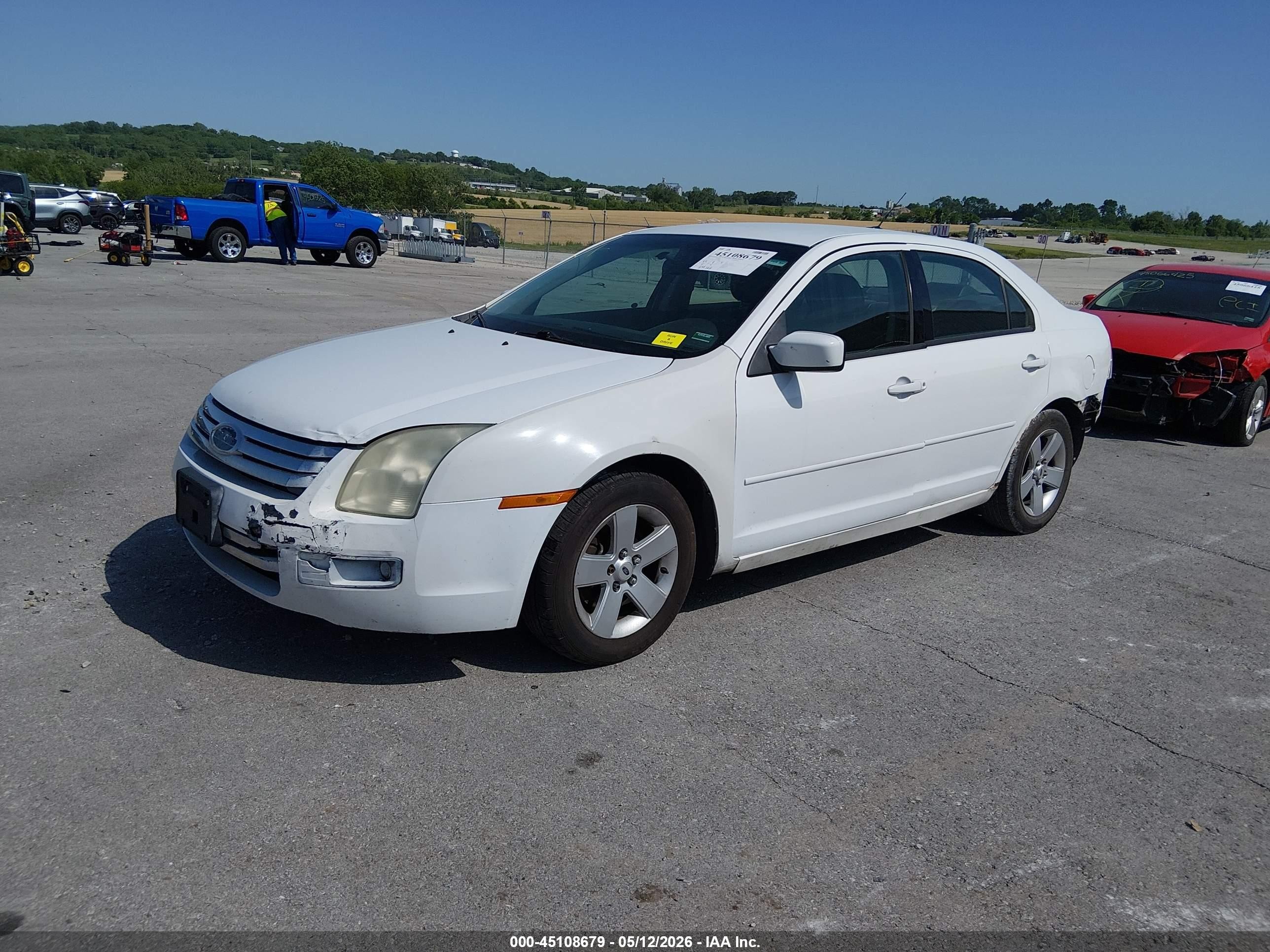 2007 Ford Fusion Se White vin: 3FAHP07Z77R129548