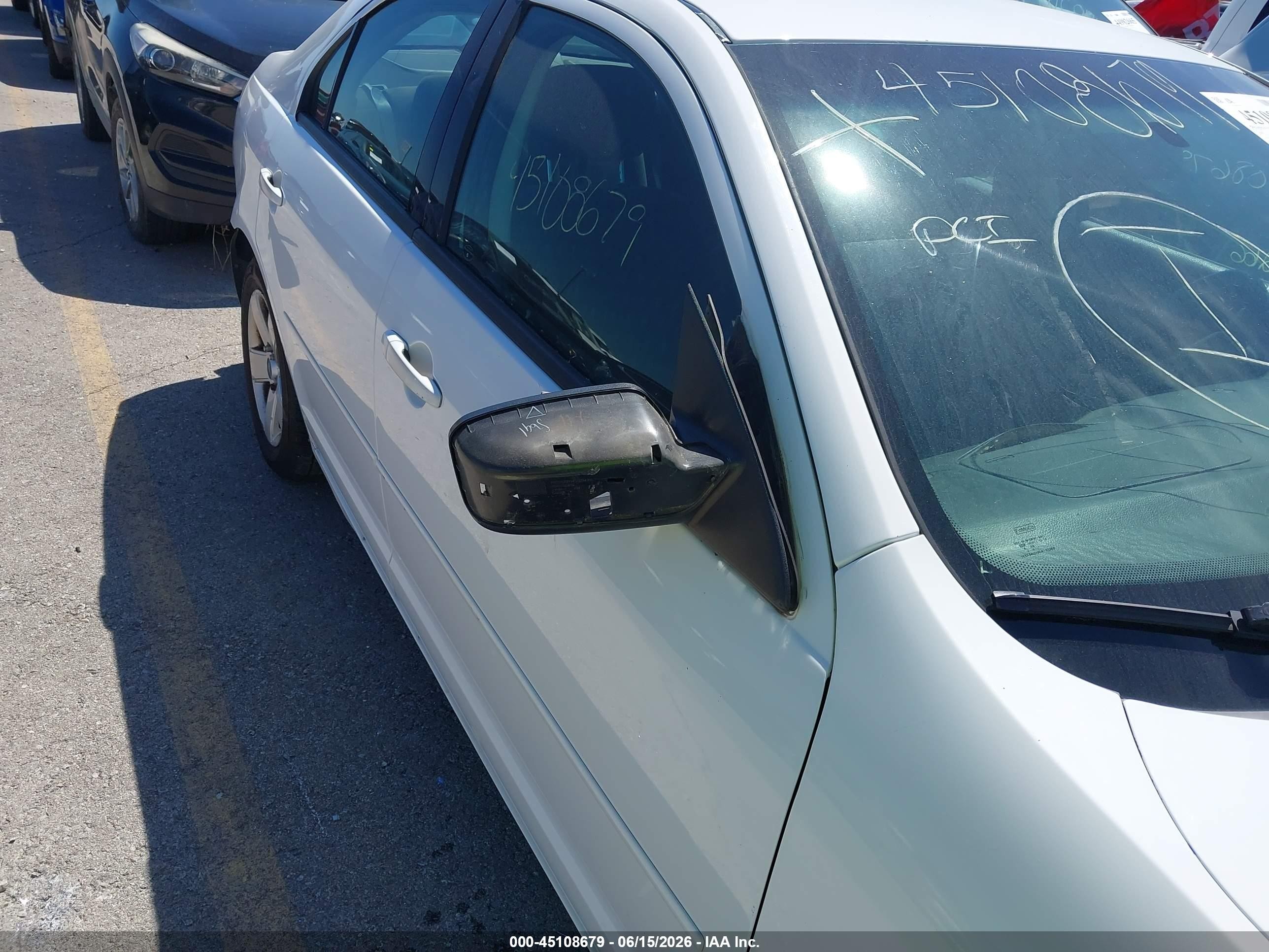 2007 Ford Fusion Se White vin: 3FAHP07Z77R129548