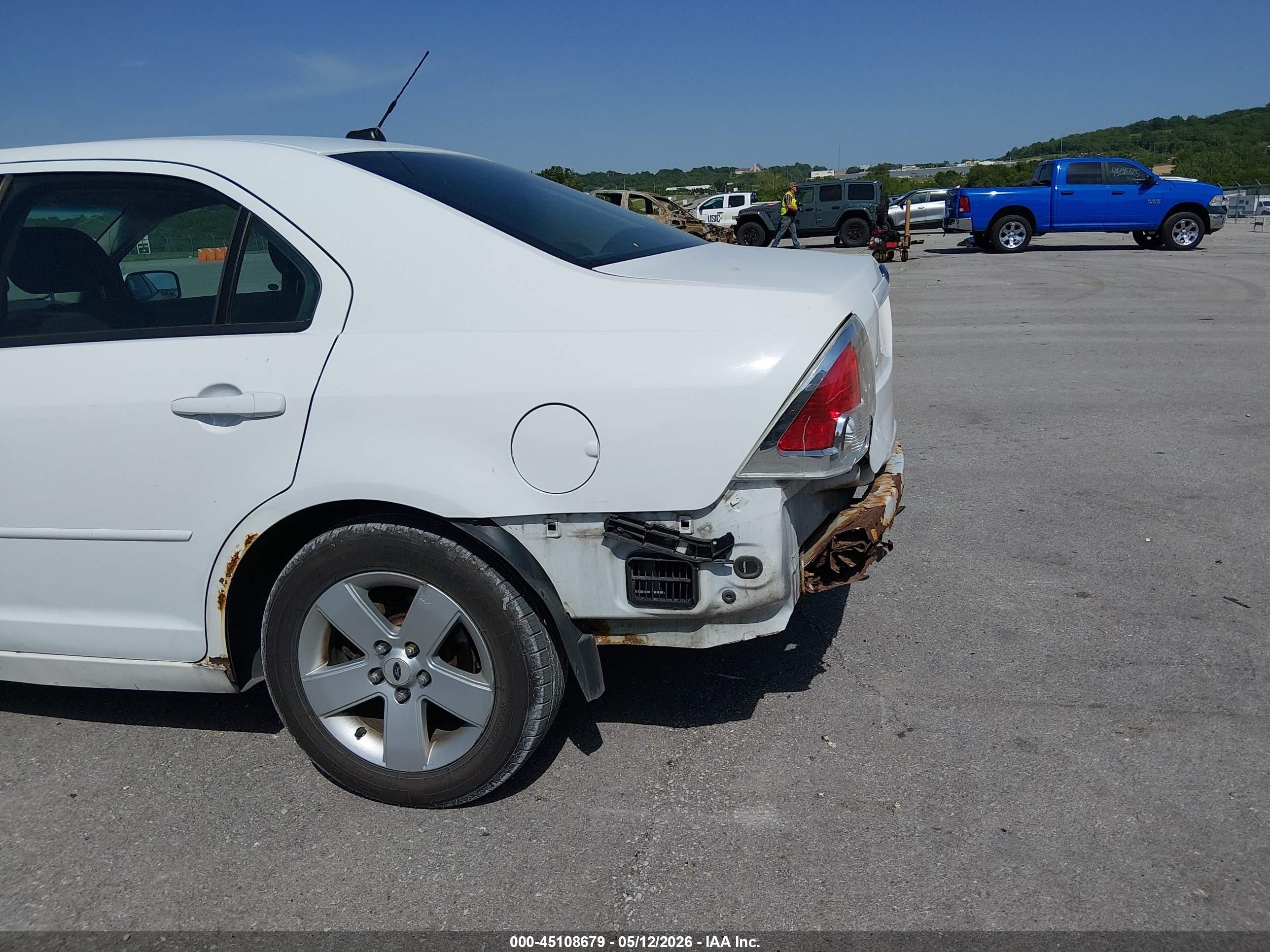 2007 Ford Fusion Se White vin: 3FAHP07Z77R129548