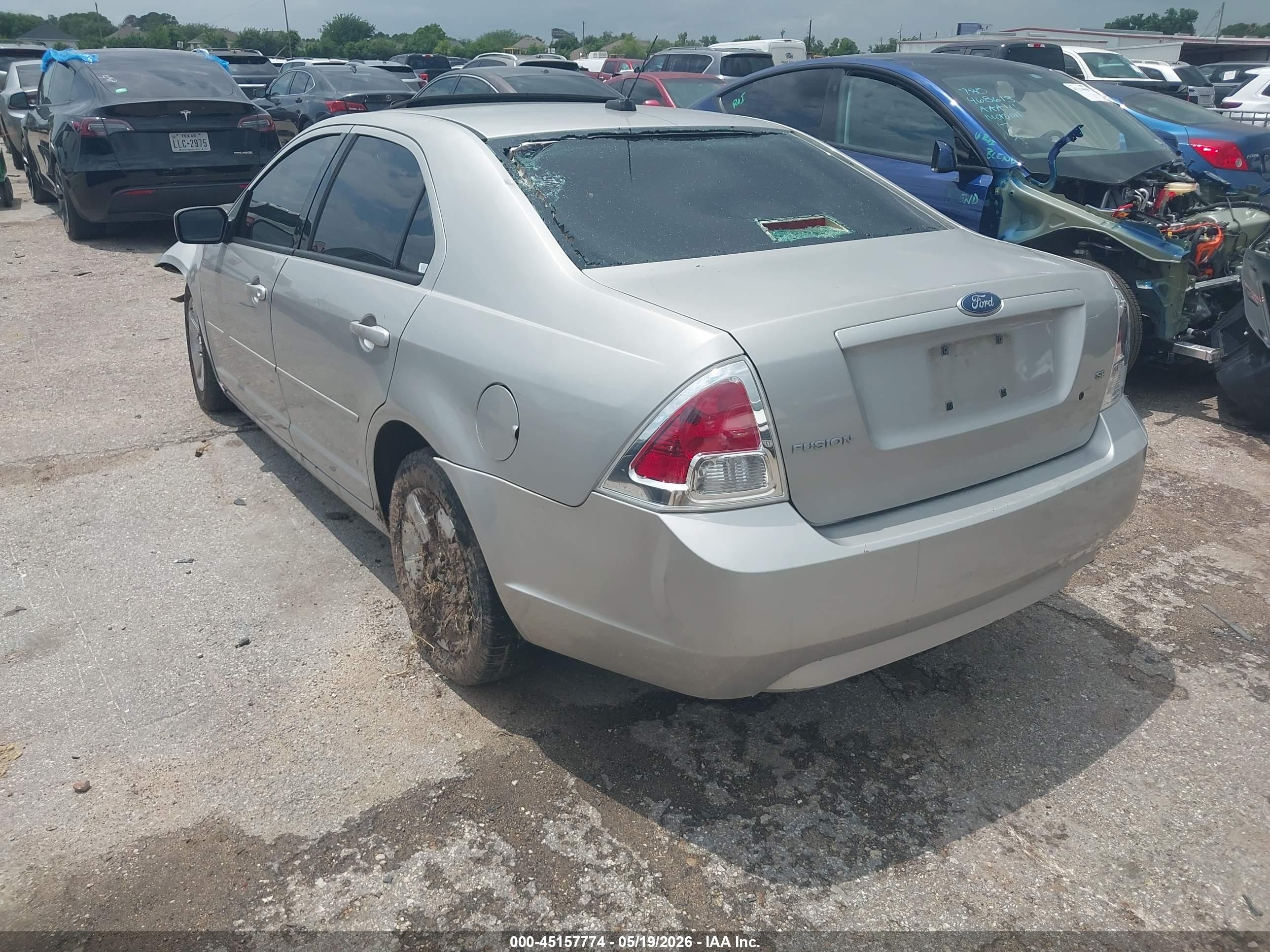 2007 Ford Fusion Se Gray vin: 3FAHP07Z77R174456