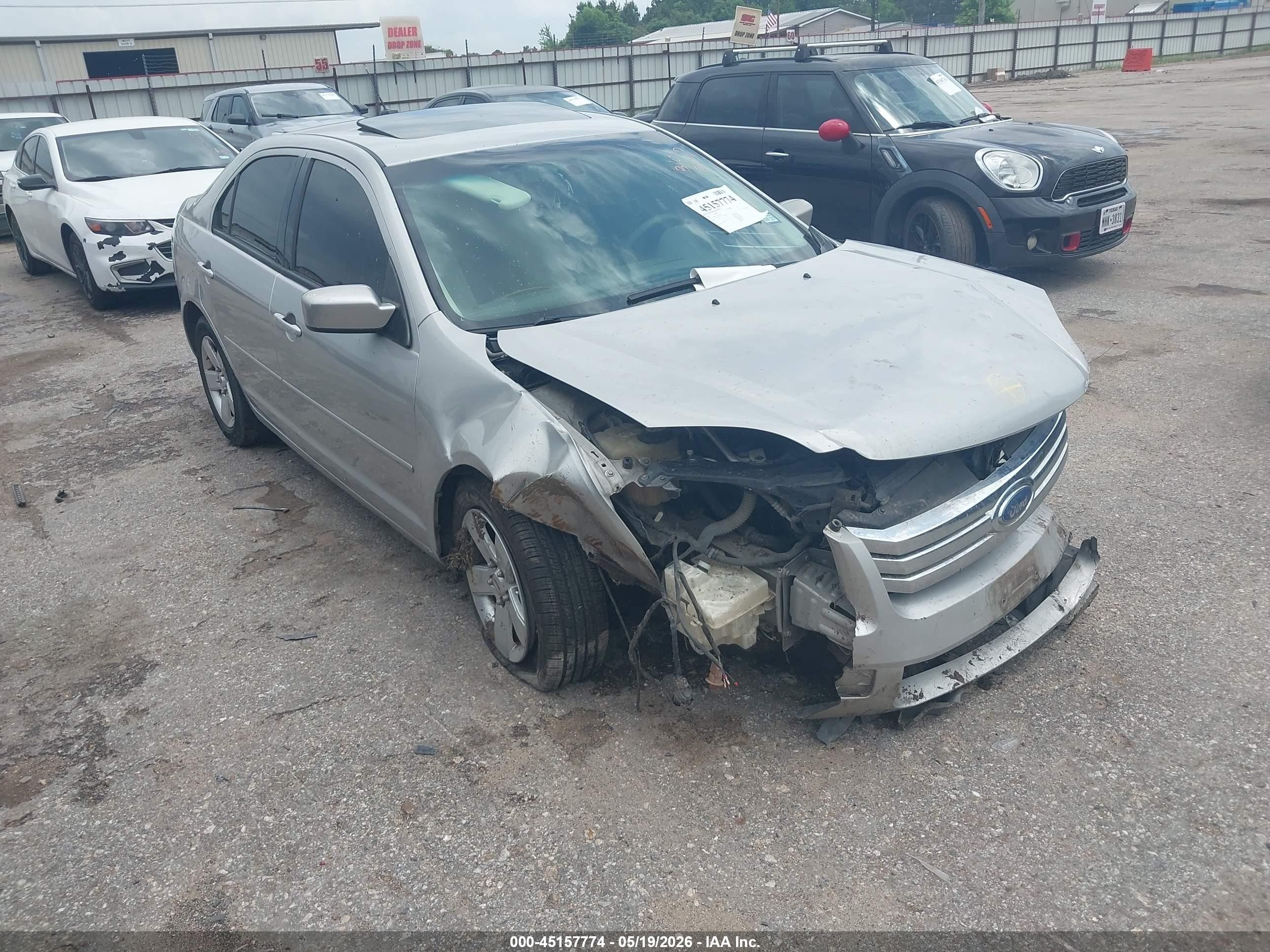 2007 Ford Fusion Se Gray vin: 3FAHP07Z77R174456
