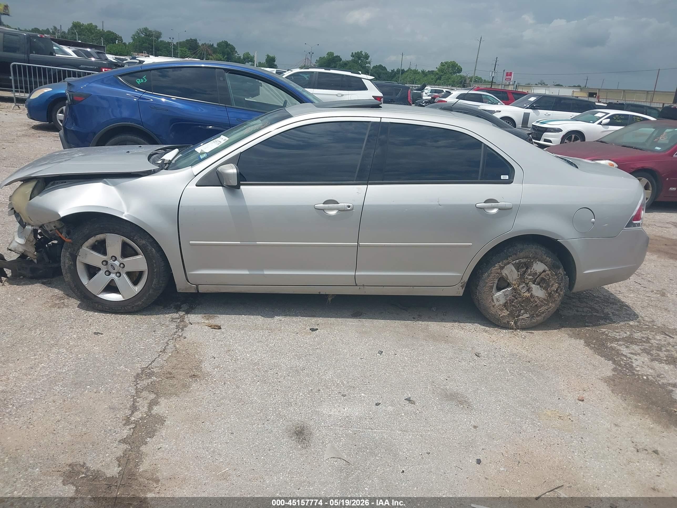 2007 Ford Fusion Se Gray vin: 3FAHP07Z77R174456