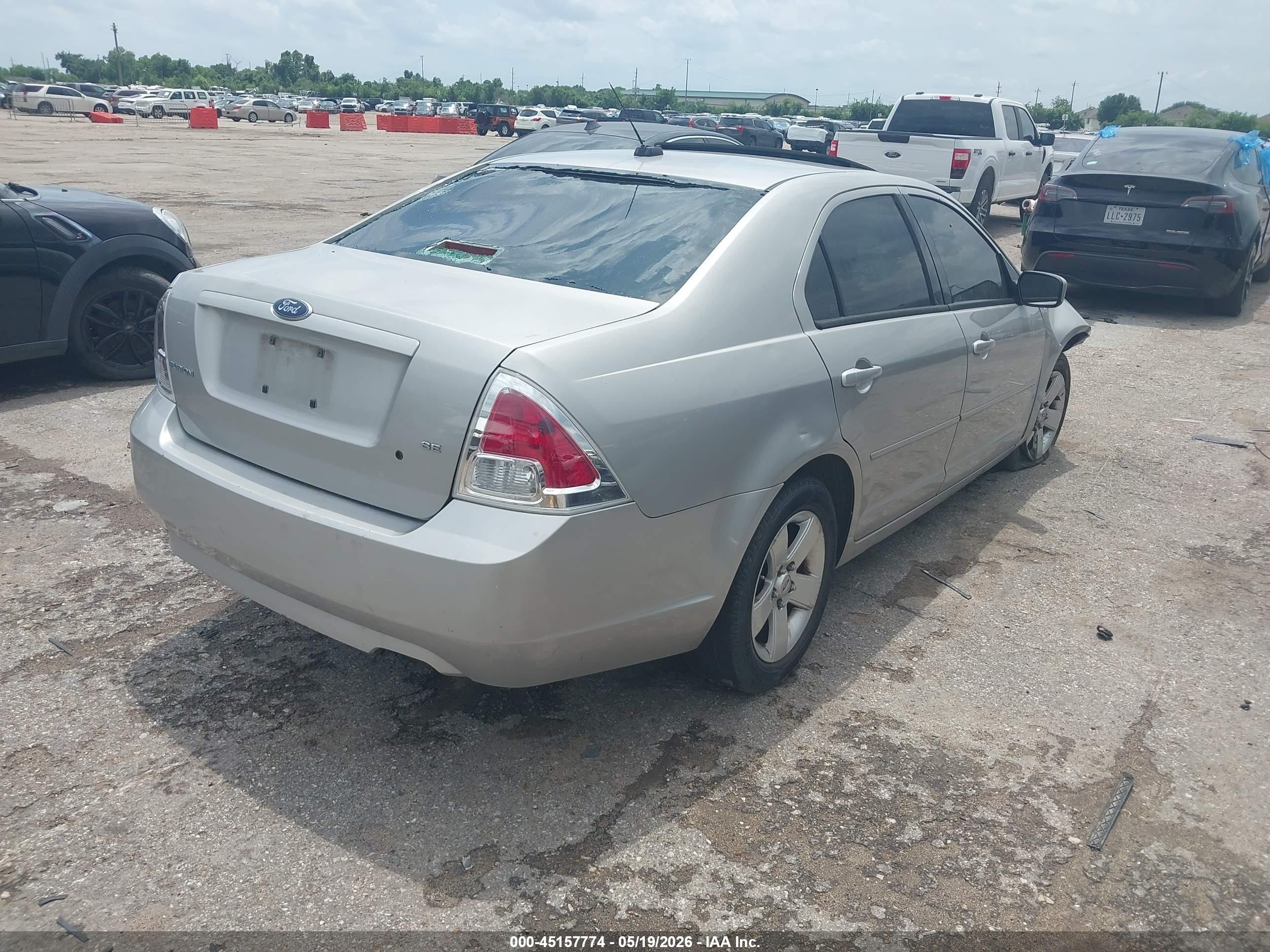 2007 Ford Fusion Se Gray vin: 3FAHP07Z77R174456