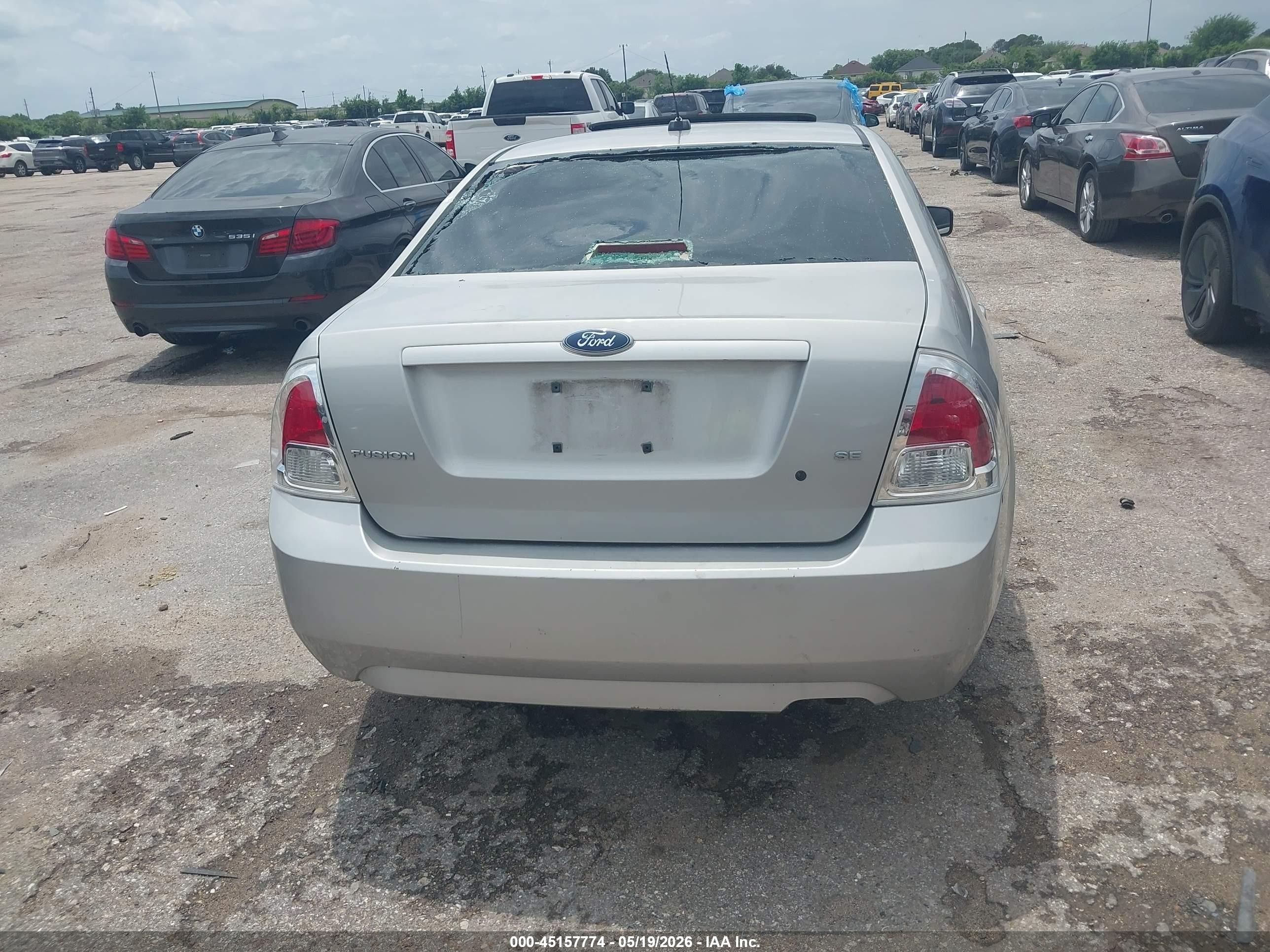 2007 Ford Fusion Se Gray vin: 3FAHP07Z77R174456