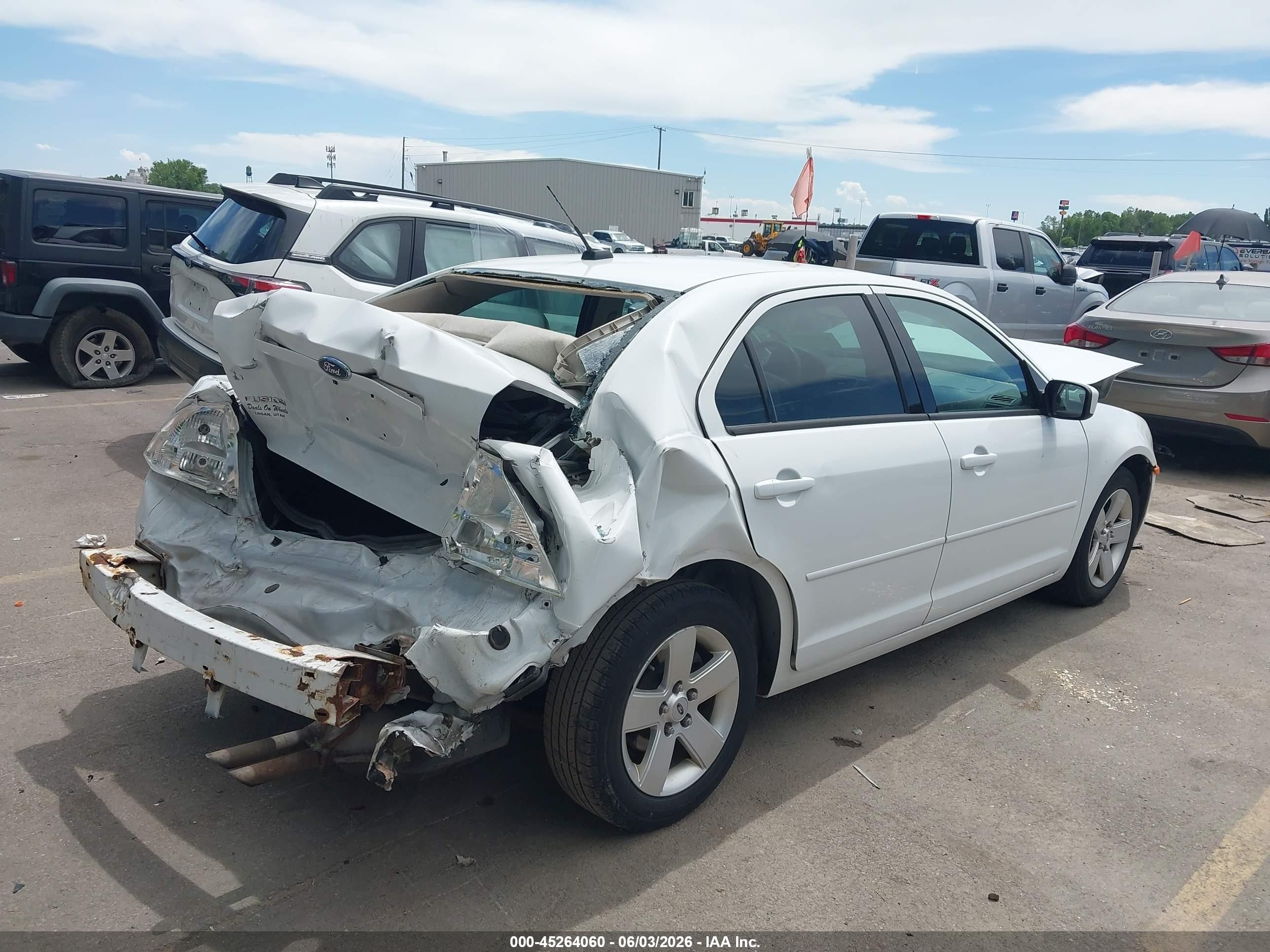 2007 Ford Fusion Se White vin: 3FAHP07Z77R179107