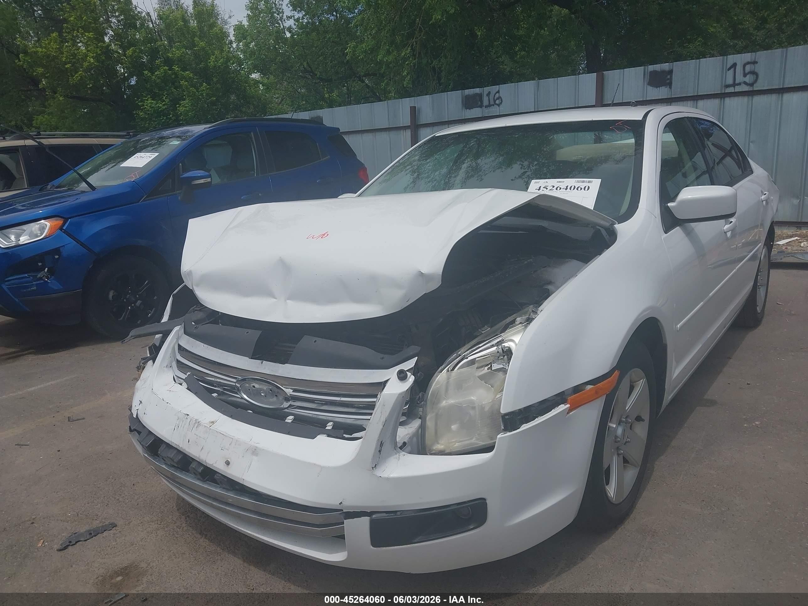 2007 Ford Fusion Se White vin: 3FAHP07Z77R179107