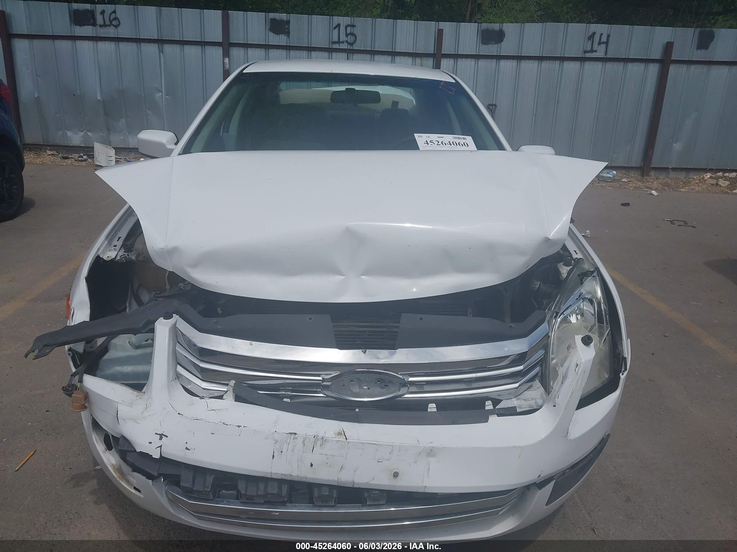 2007 Ford Fusion Se White vin: 3FAHP07Z77R179107