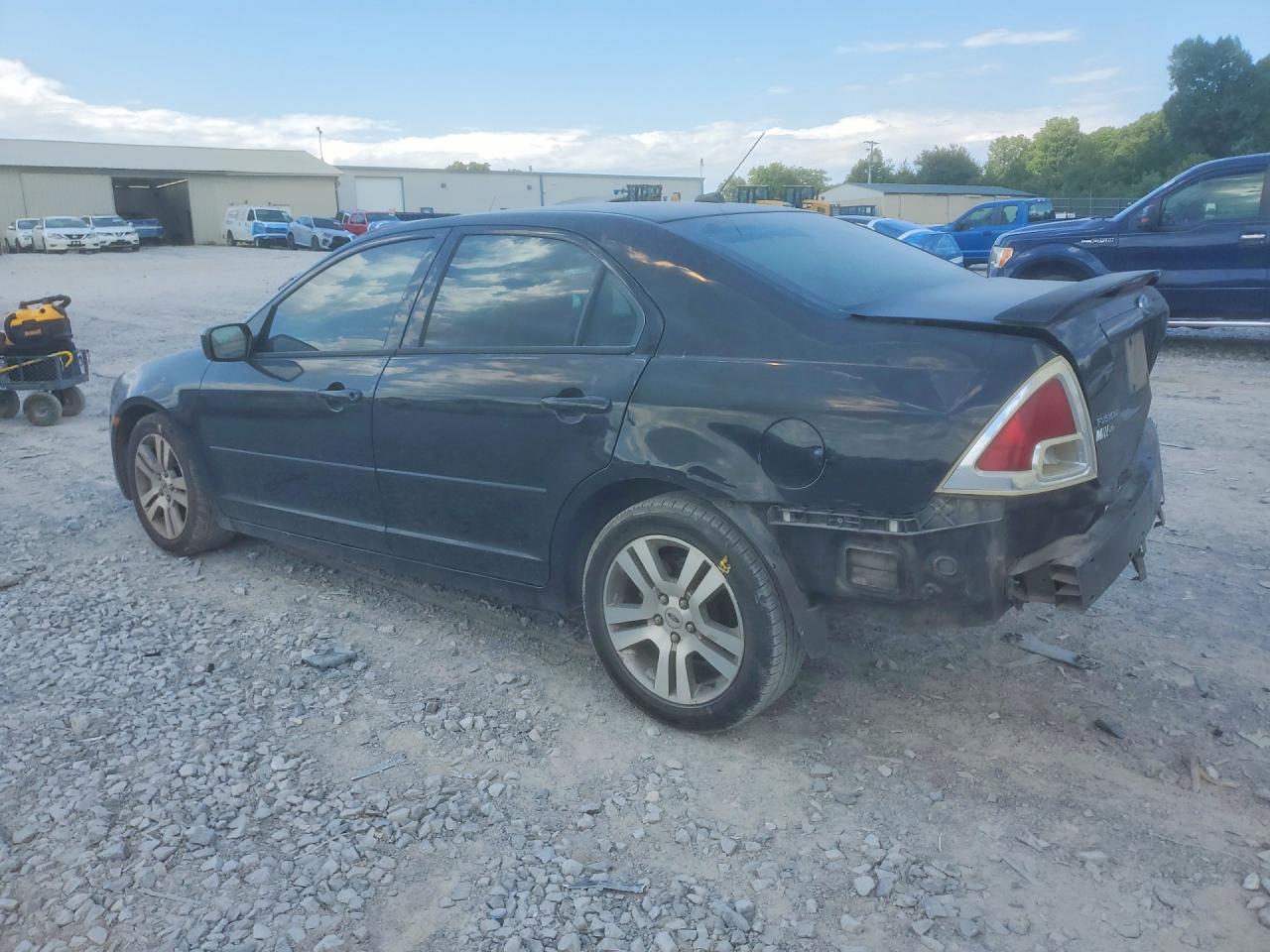 2007 Ford Fusion Se Black vin: 3FAHP07Z77R199616