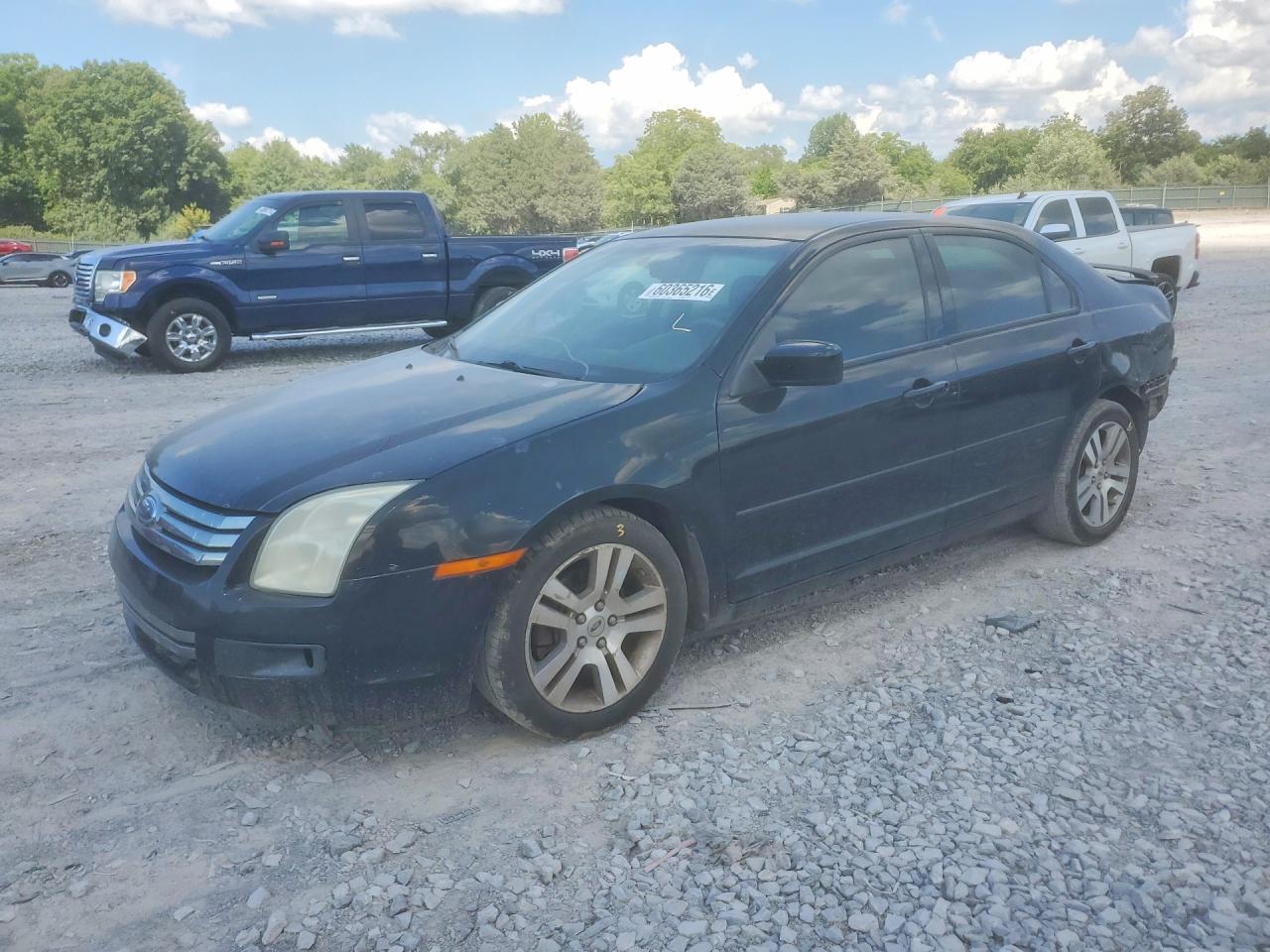 2007 Ford Fusion Se Black vin: 3FAHP07Z77R199616