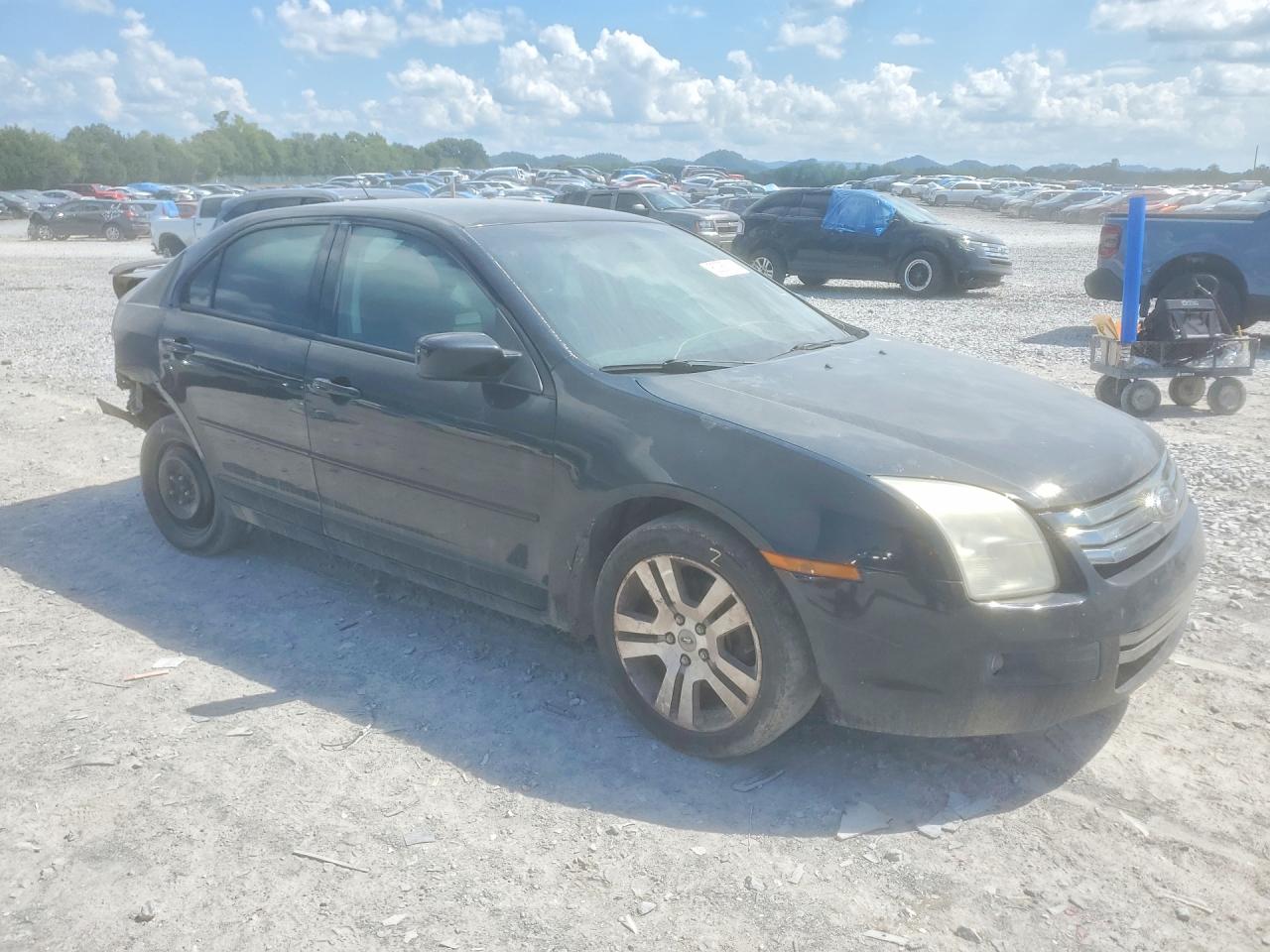2007 Ford Fusion Se Black vin: 3FAHP07Z77R199616