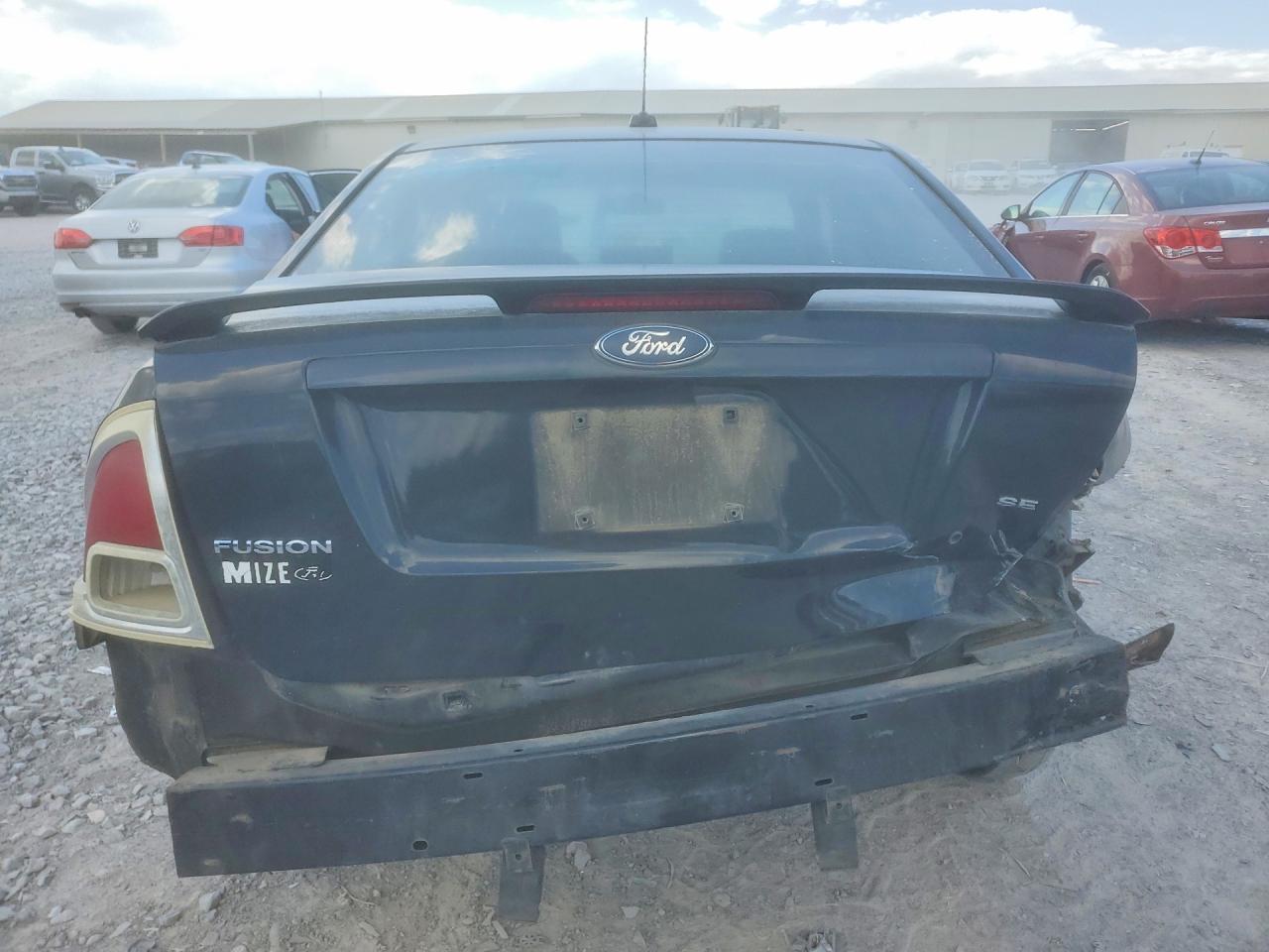 2007 Ford Fusion Se Black vin: 3FAHP07Z77R199616