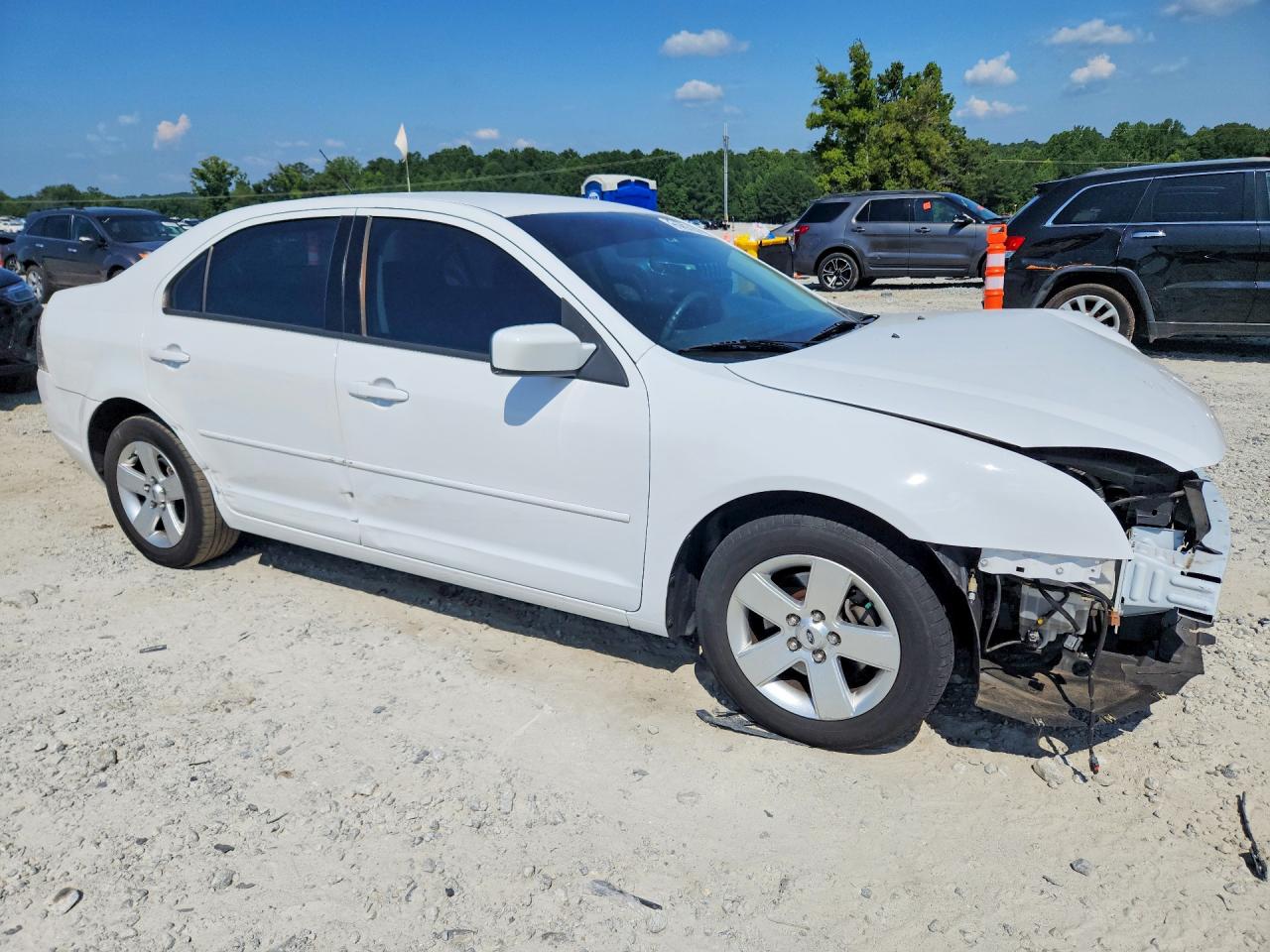 2007 Ford Fusion Se White vin: 3FAHP07Z77R202904